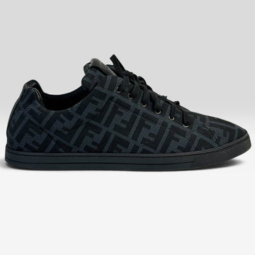 Fendi FF Zucca Monogram Low-Top Sneakers Black