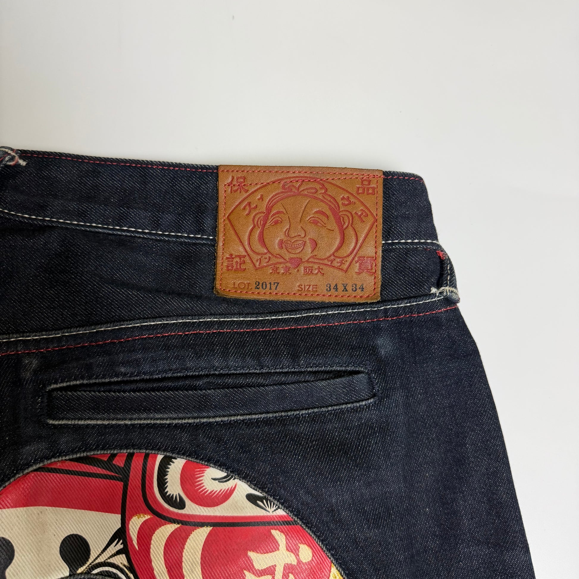 Evisu Monk Selvedge Daicock Jeans