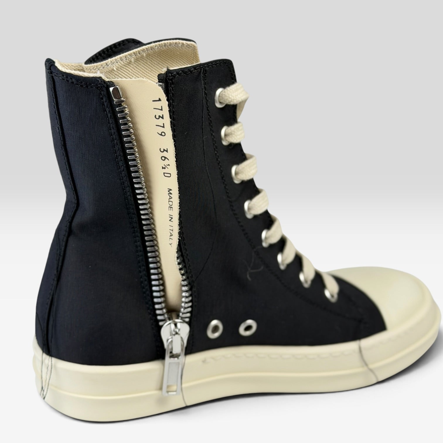 Rick Owens DRKSHDW Ramones High Double Thread Black/Milk