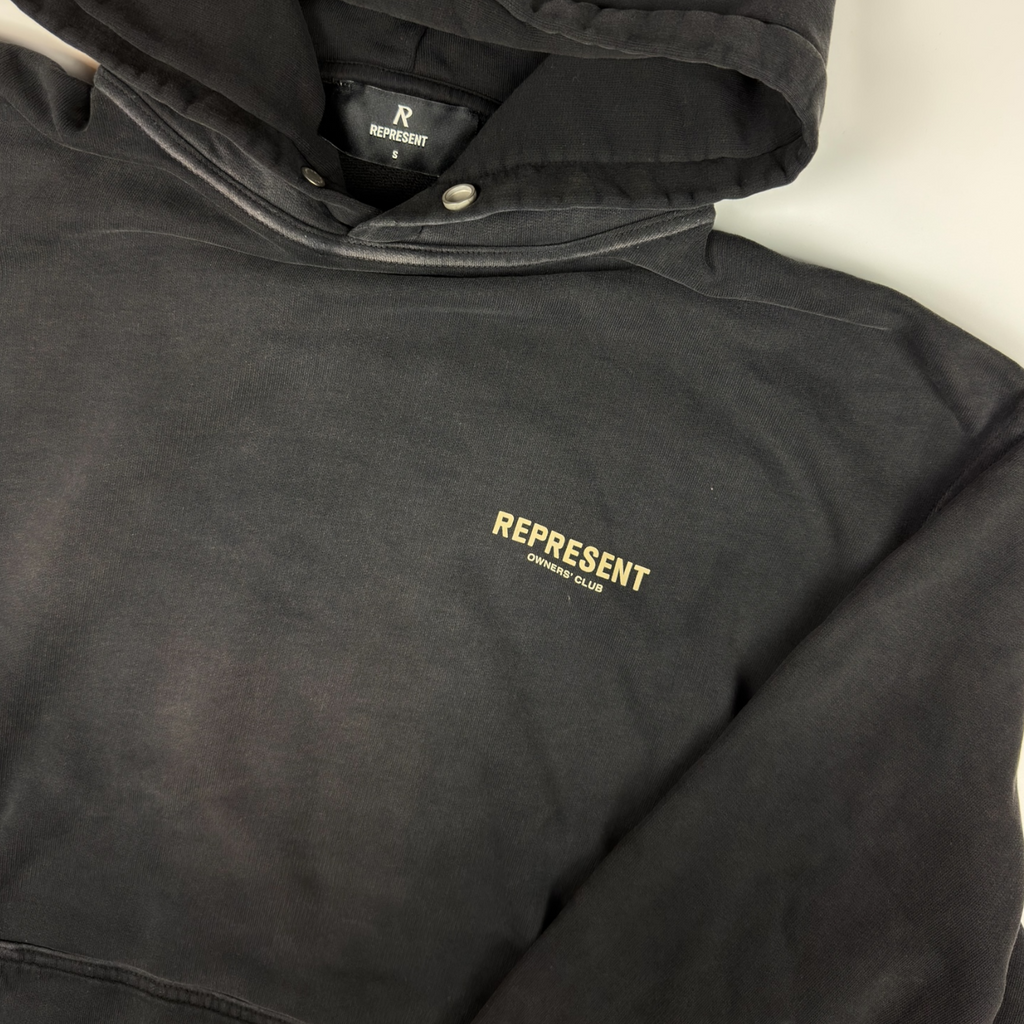 Represent Owner's Club Hoodie Faded Black