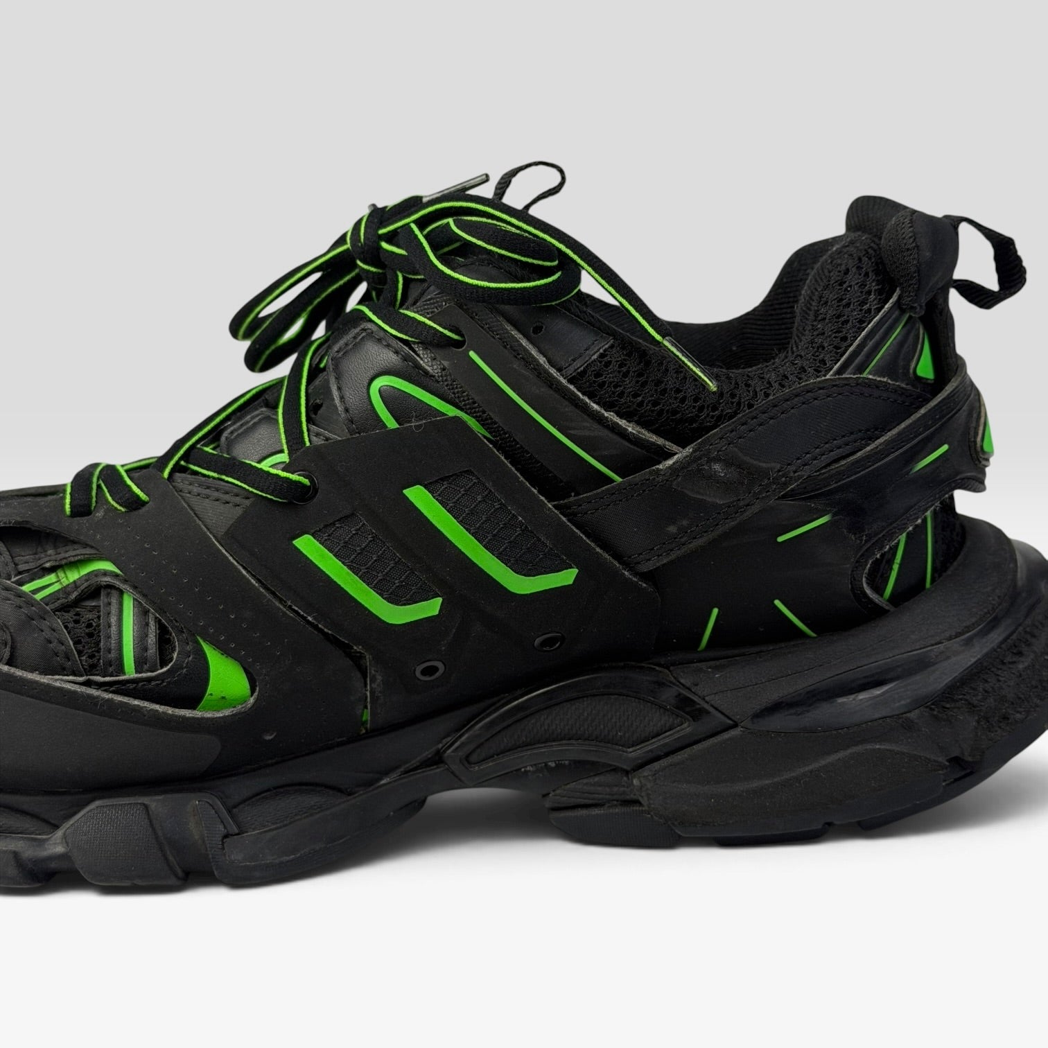 Balenciaga Track Black/Green Sneakers