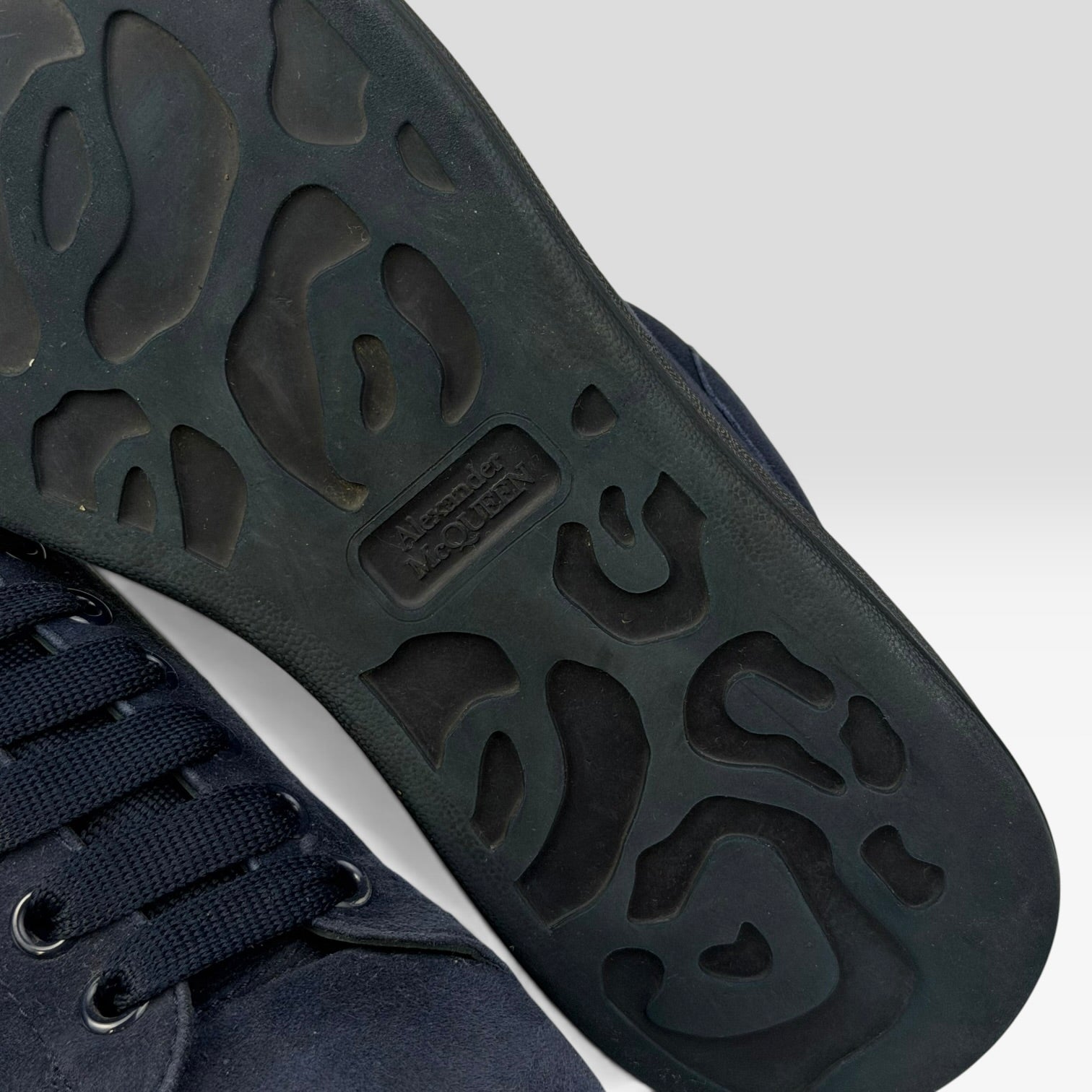 Alexander McQueen Oversized Sneaker Ink Blue Suede