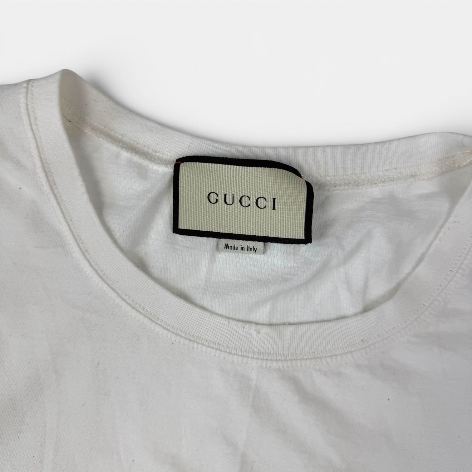 Gucci Distressed Glittered Logo T-Shirt