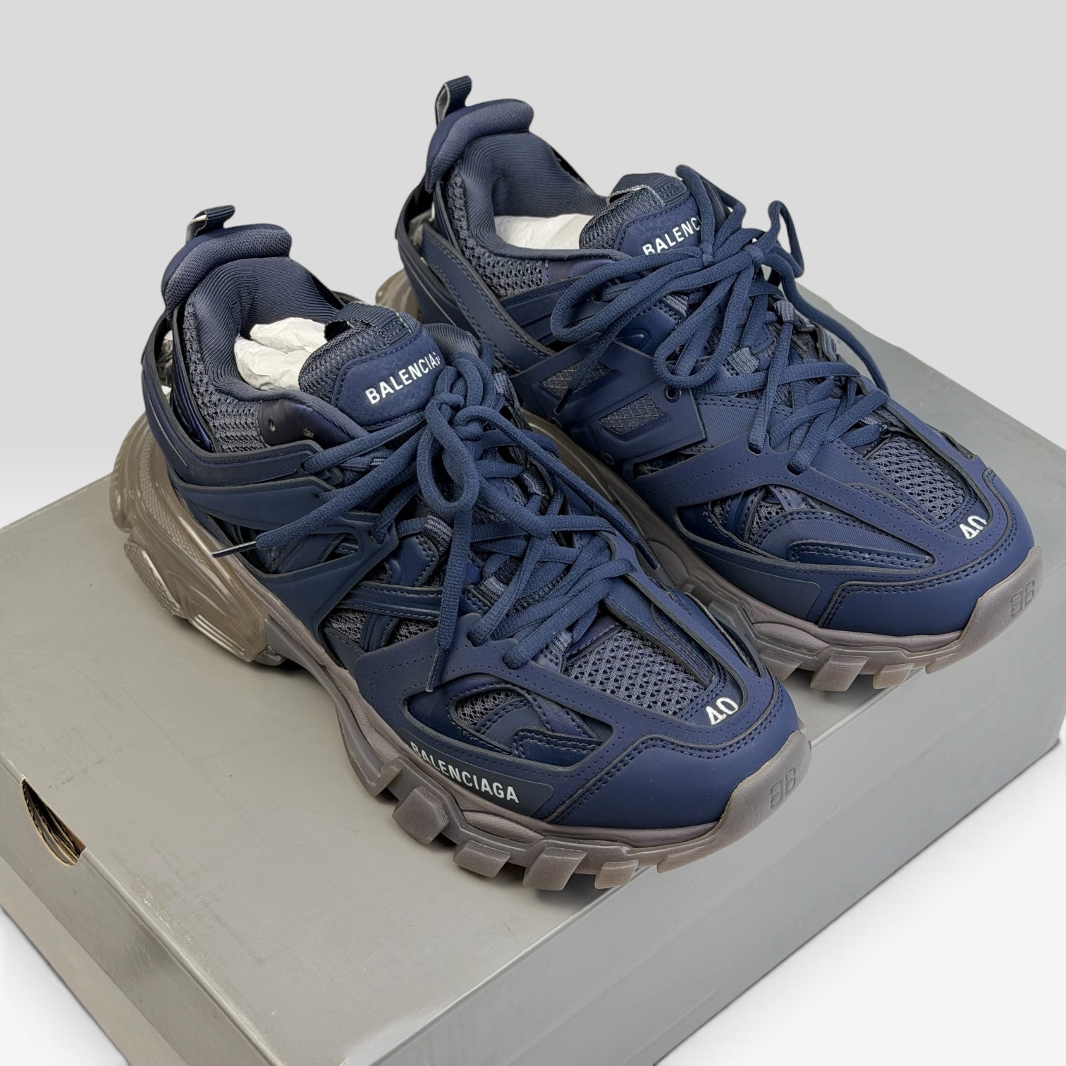 Balenciaga Track Clear Sole Dark Grey/Navy