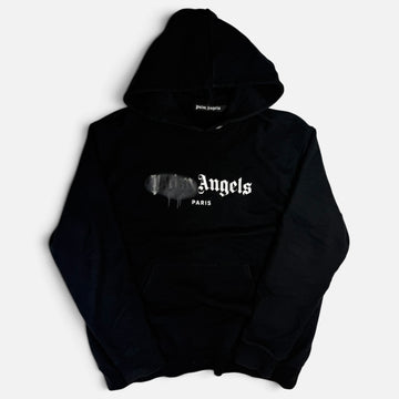 Palm Angels Black Sprayed Hoodie Black