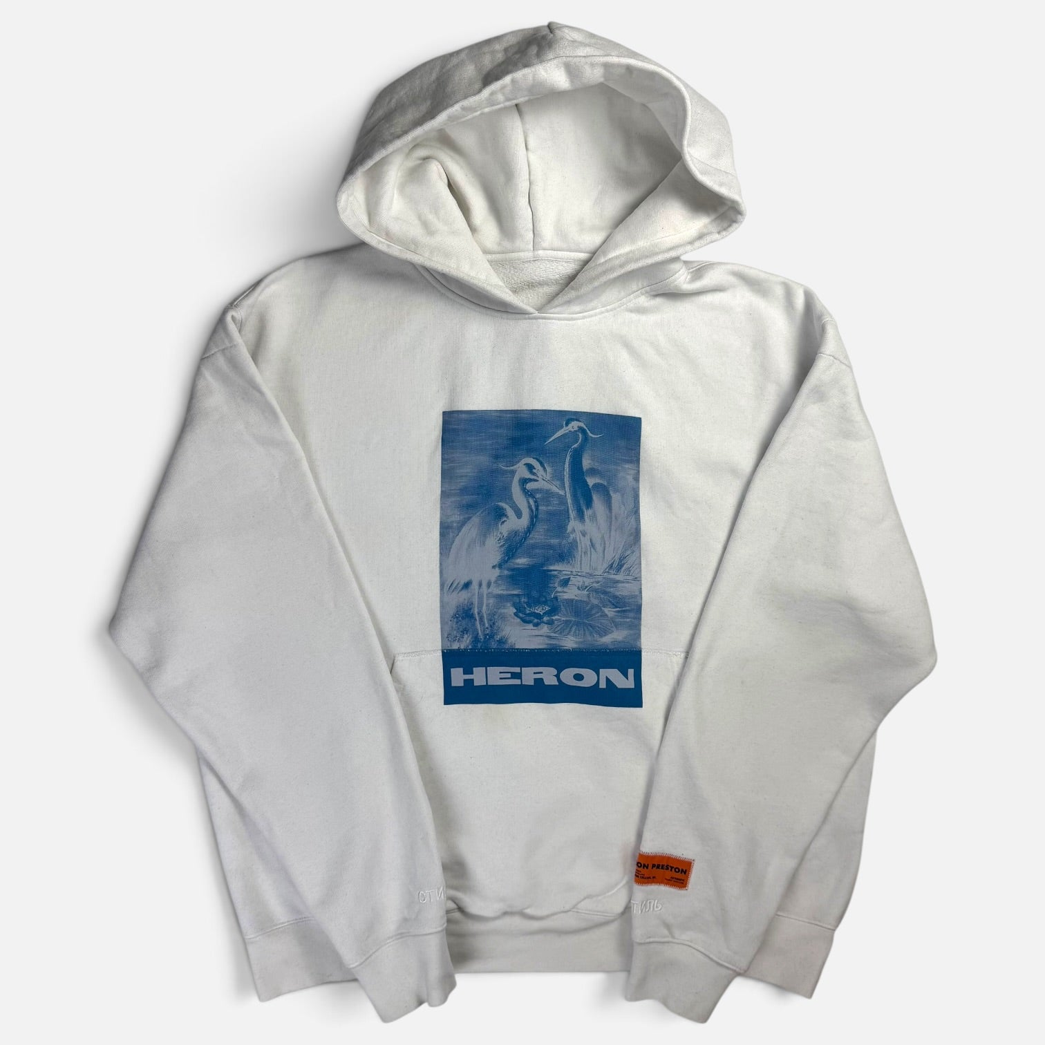 Heron Preston Halo Hoodie White