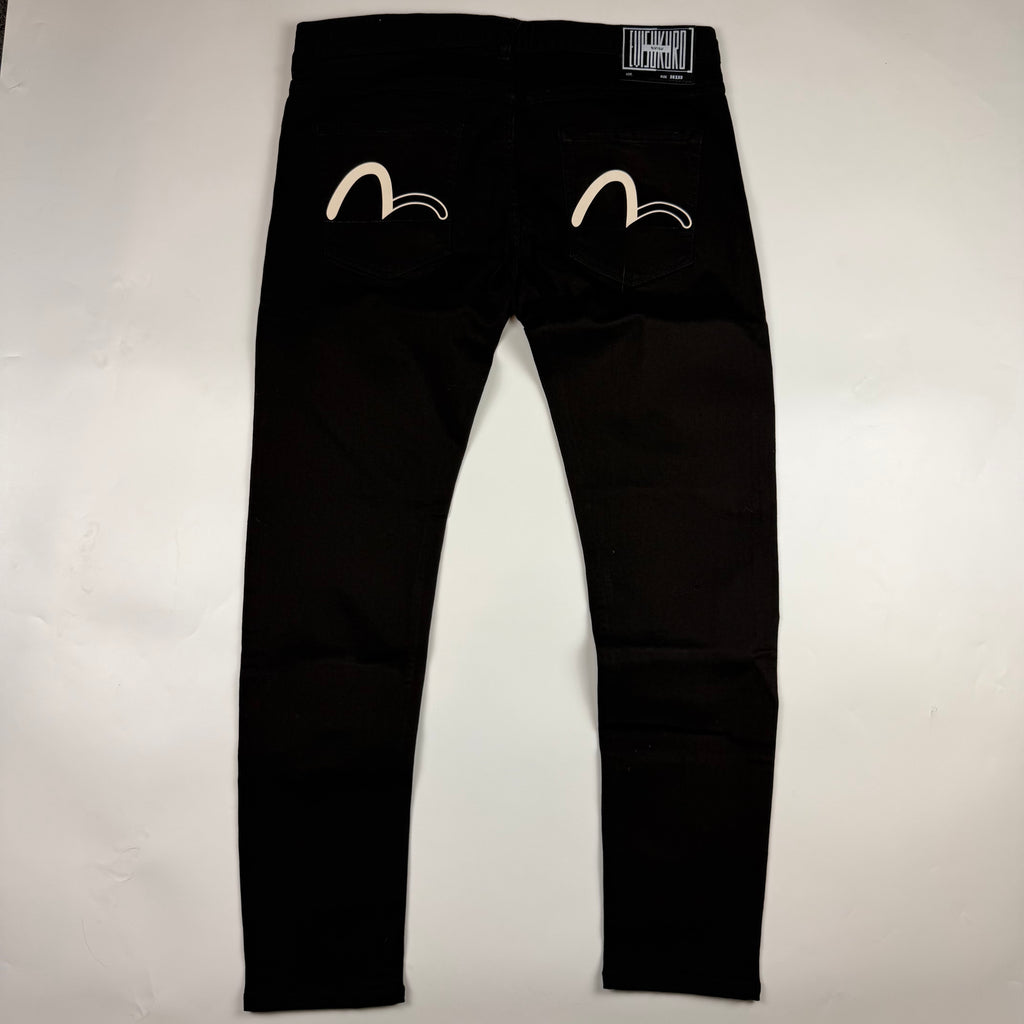 Evisu Kuro Seagull Pocket Jeans