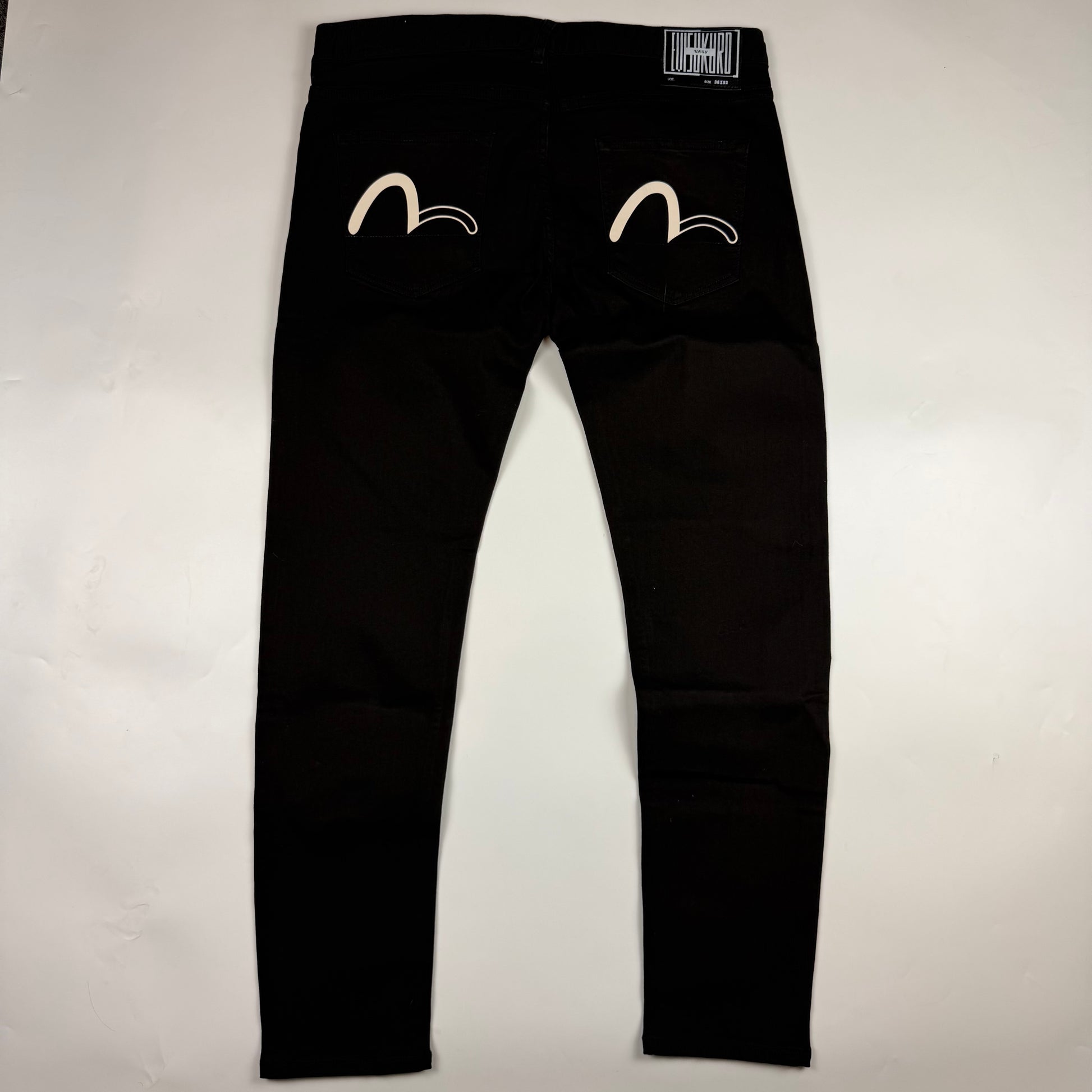Evisu Kuro Seagull Pocket Jeans