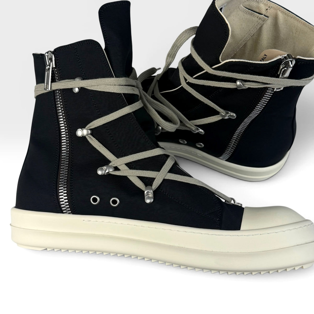 Rick Owens DRKSHDW Hexagram Ramones High Black/Milk