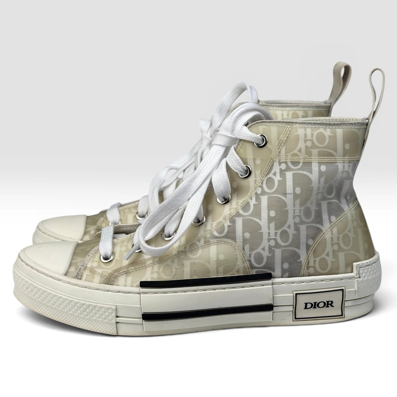 Dior B23 High-Top White Oblique