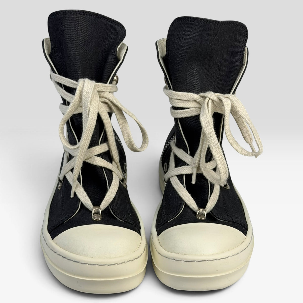 Rick Owens DRKSHDW Hexagram Ramones Denim Black