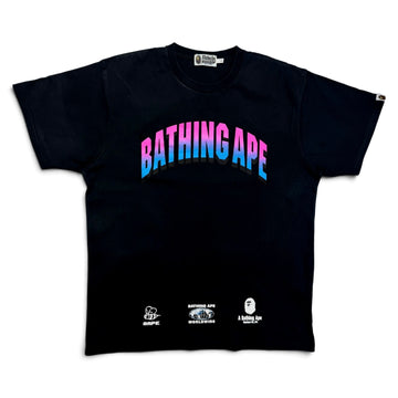 BAPE Gradient College Relaxed Fit Tee Black