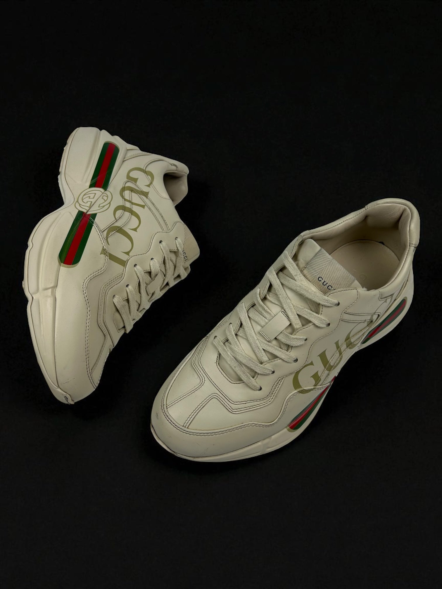 Gucci Rhyton Leather Sneakers