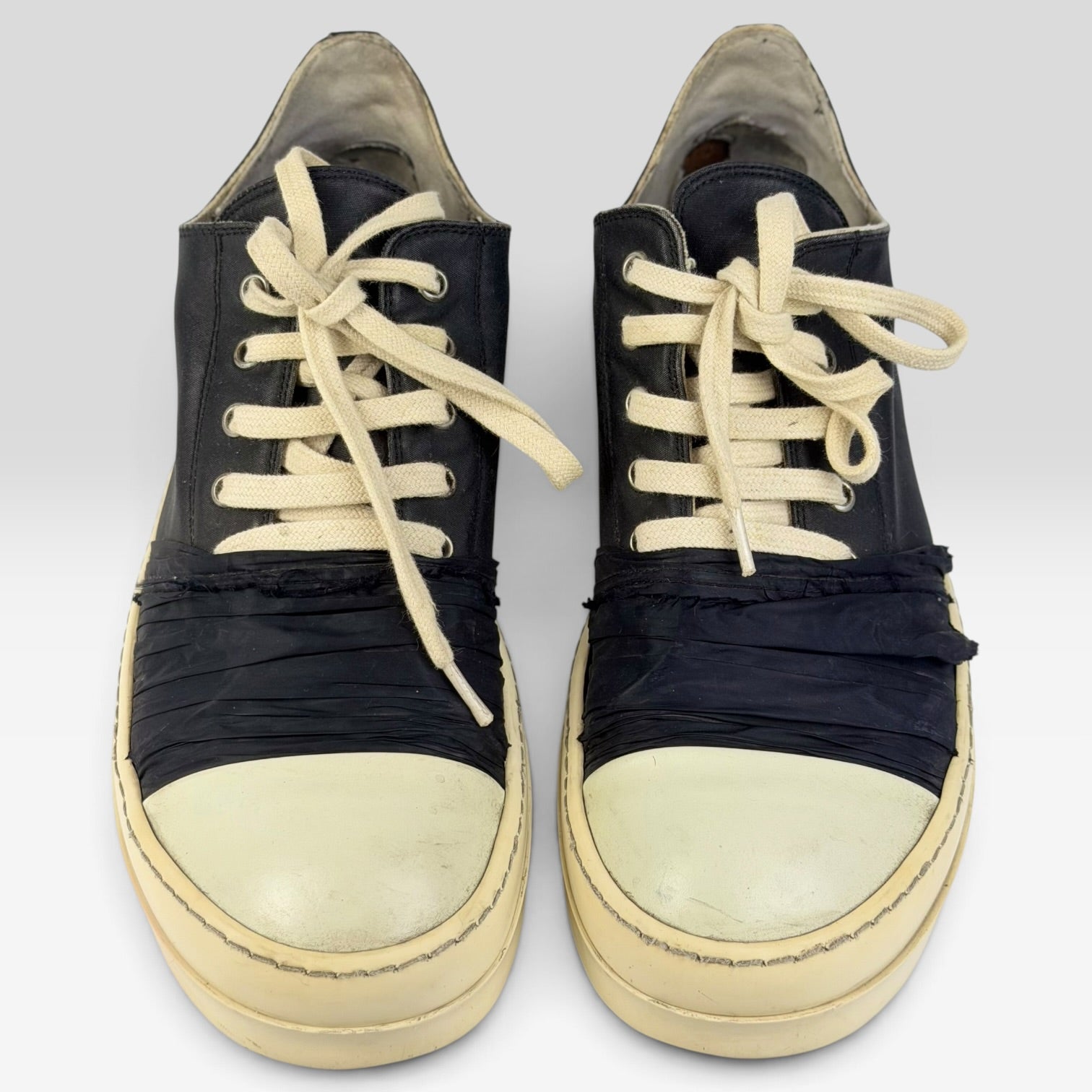 Rick Owens DRKSHDW Hustler Duck Tape Ramones Low Black/Milk