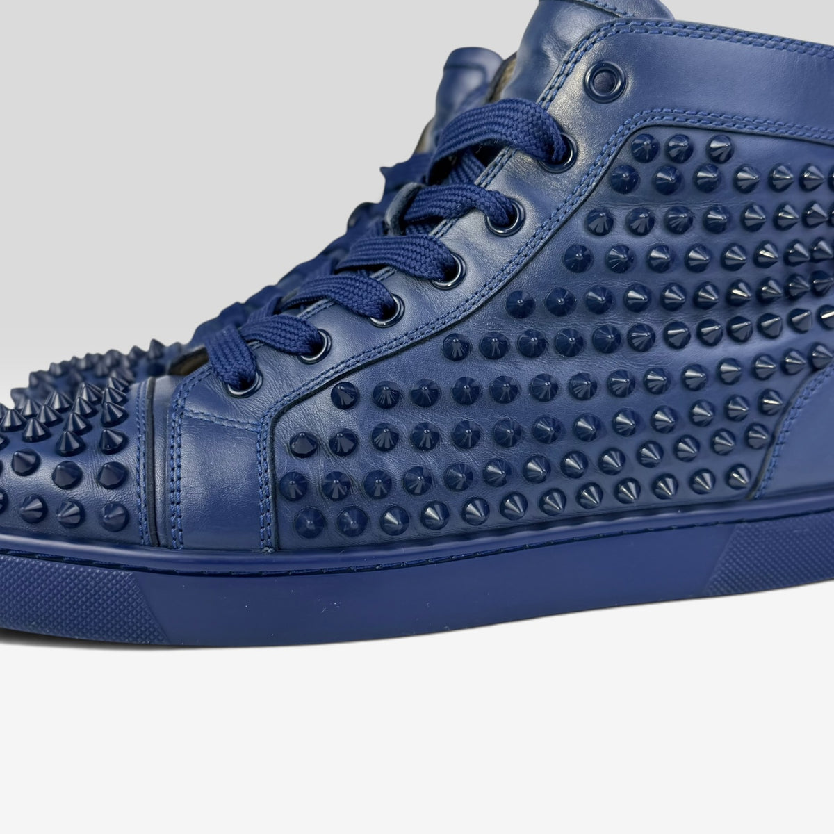 Christian Louboutin Louis Spikes High-Top Blue