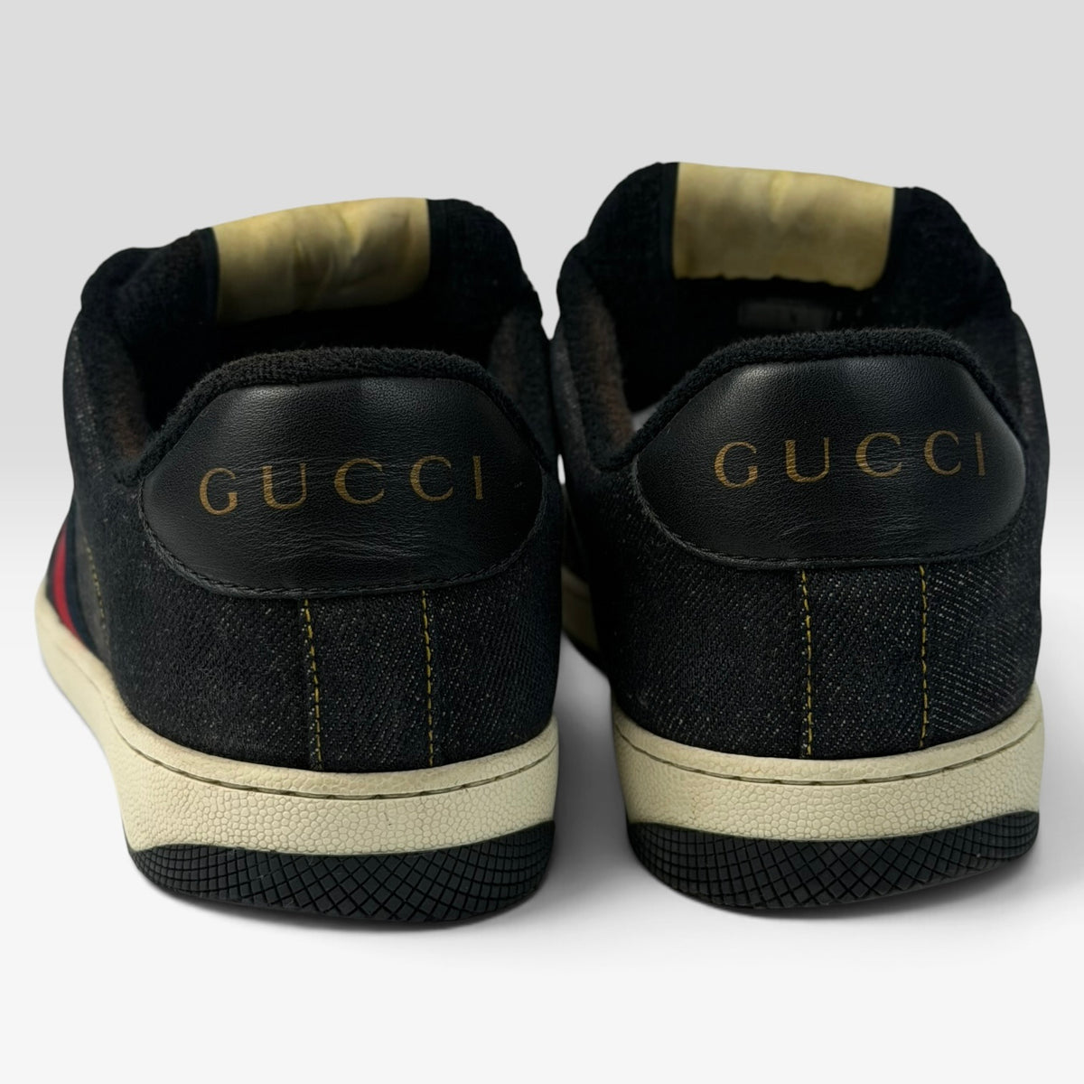 Gucci Screener Denim Sneakers