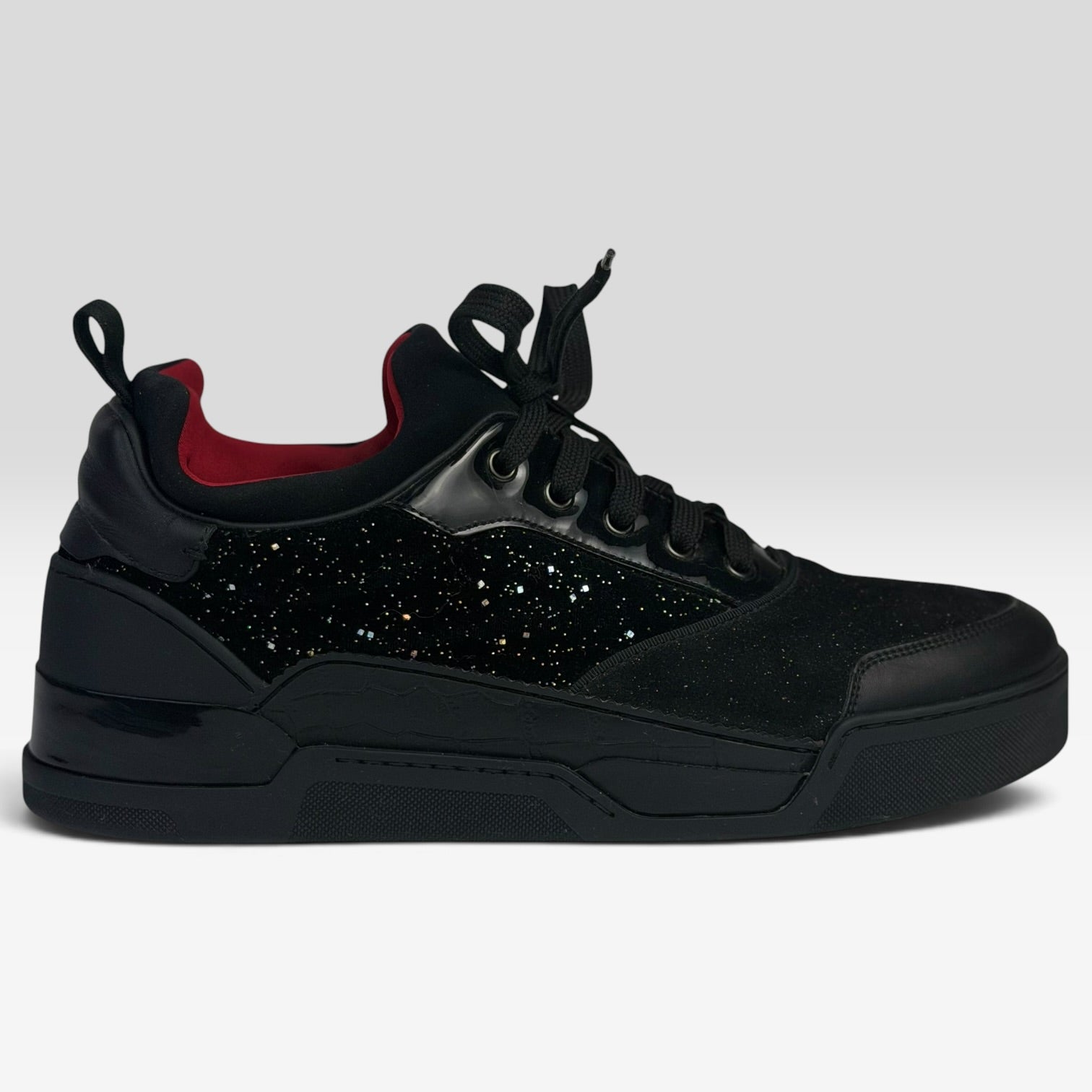 Christian Louboutin Aurelien Low-Top Black Glitter