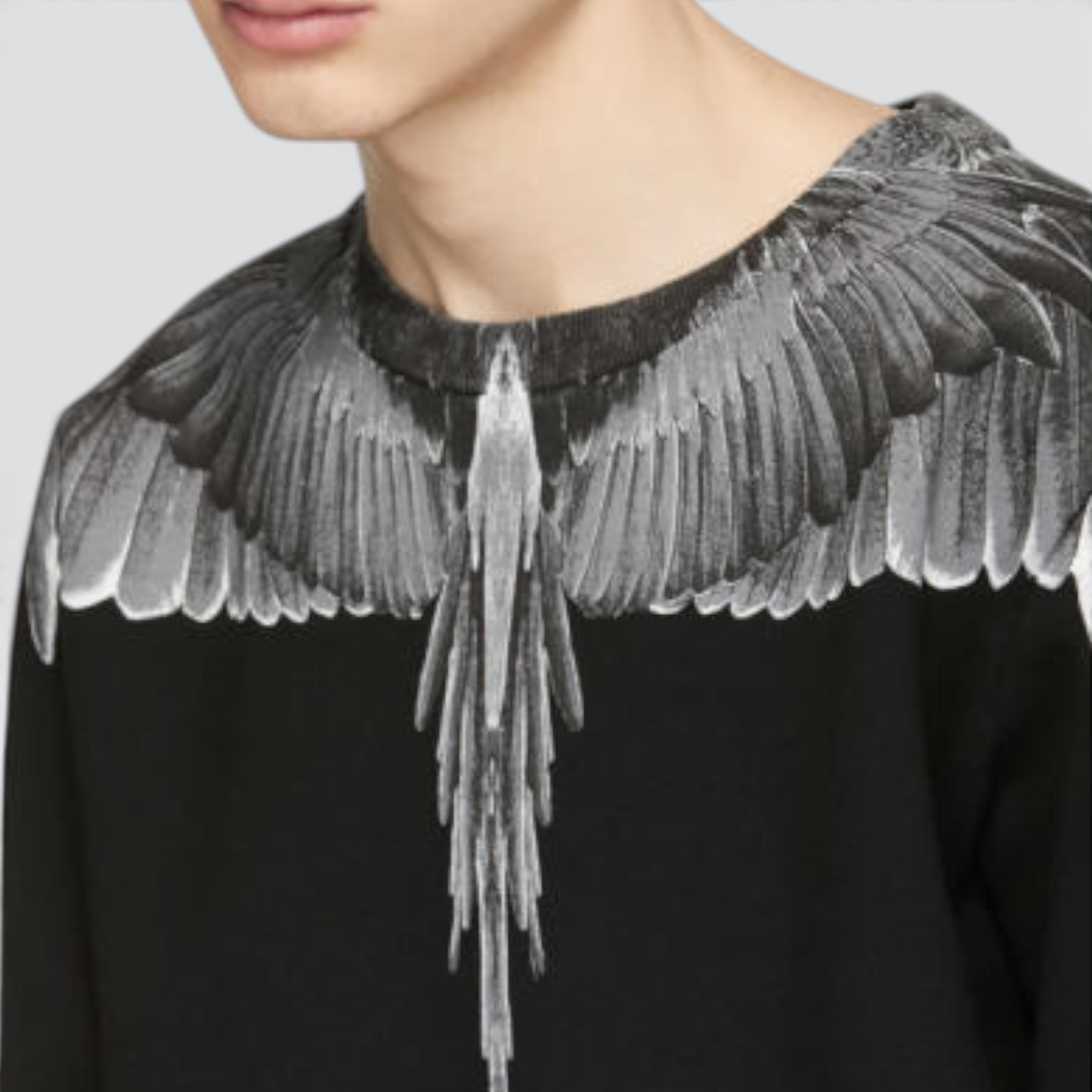 Marcelo Burlon Grey Wings Sweatshirt