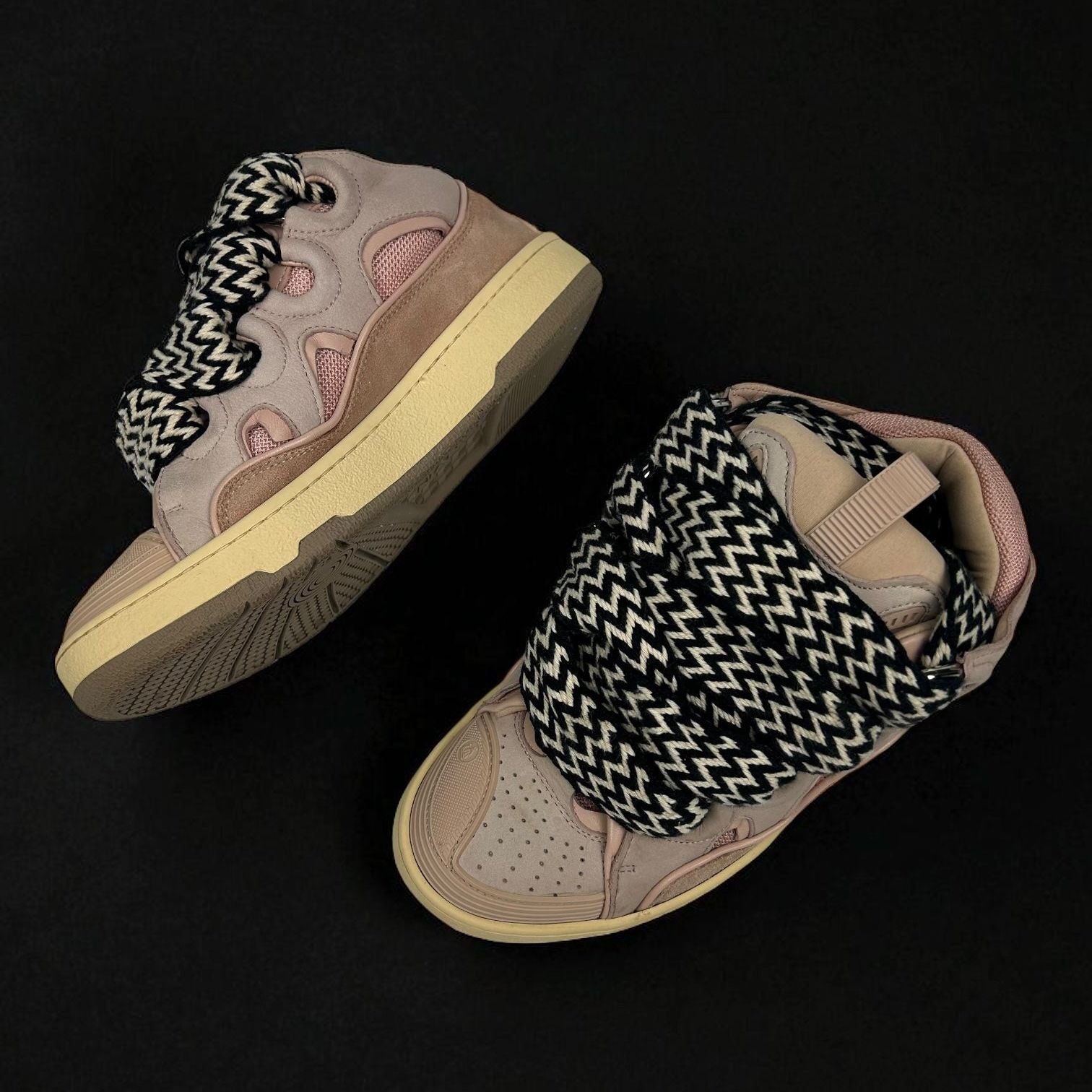Lanvin Curb Pink Sneakers