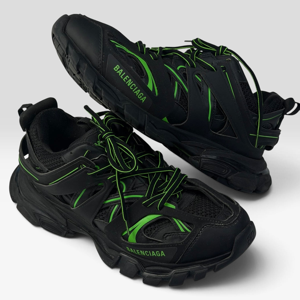 Balenciaga Track Black/Green Sneakers