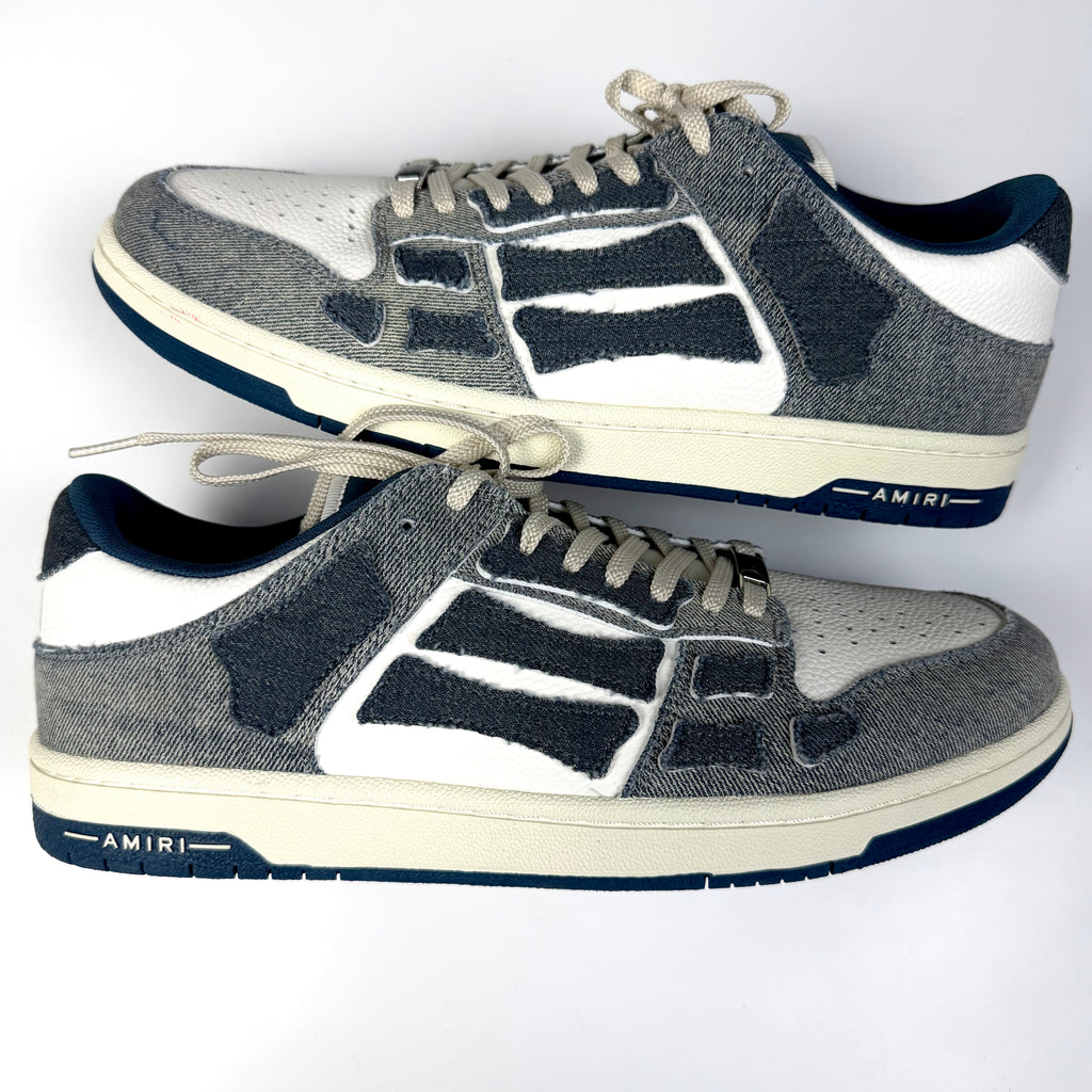 Amiri Skel-Top Denim Sneakers
