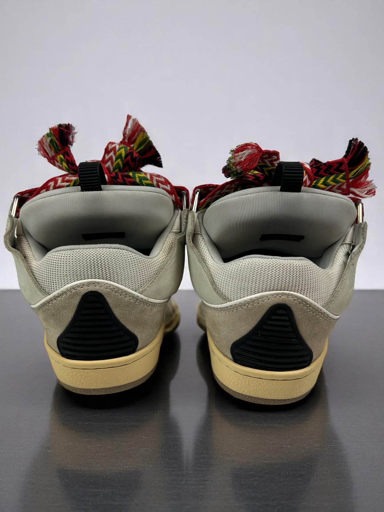 Lanvin White Ivory Curb Sneakers - V STEALS