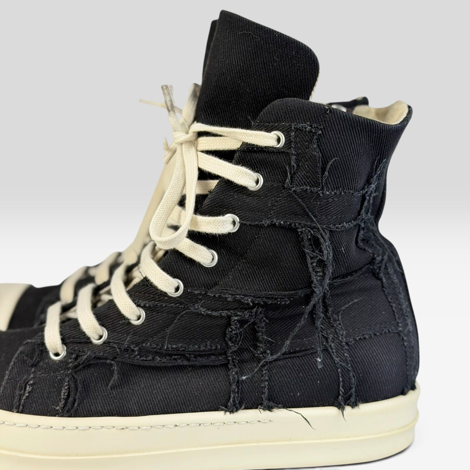 Rick Owens DRKSHDW Ramones High Slashed Black/Milk