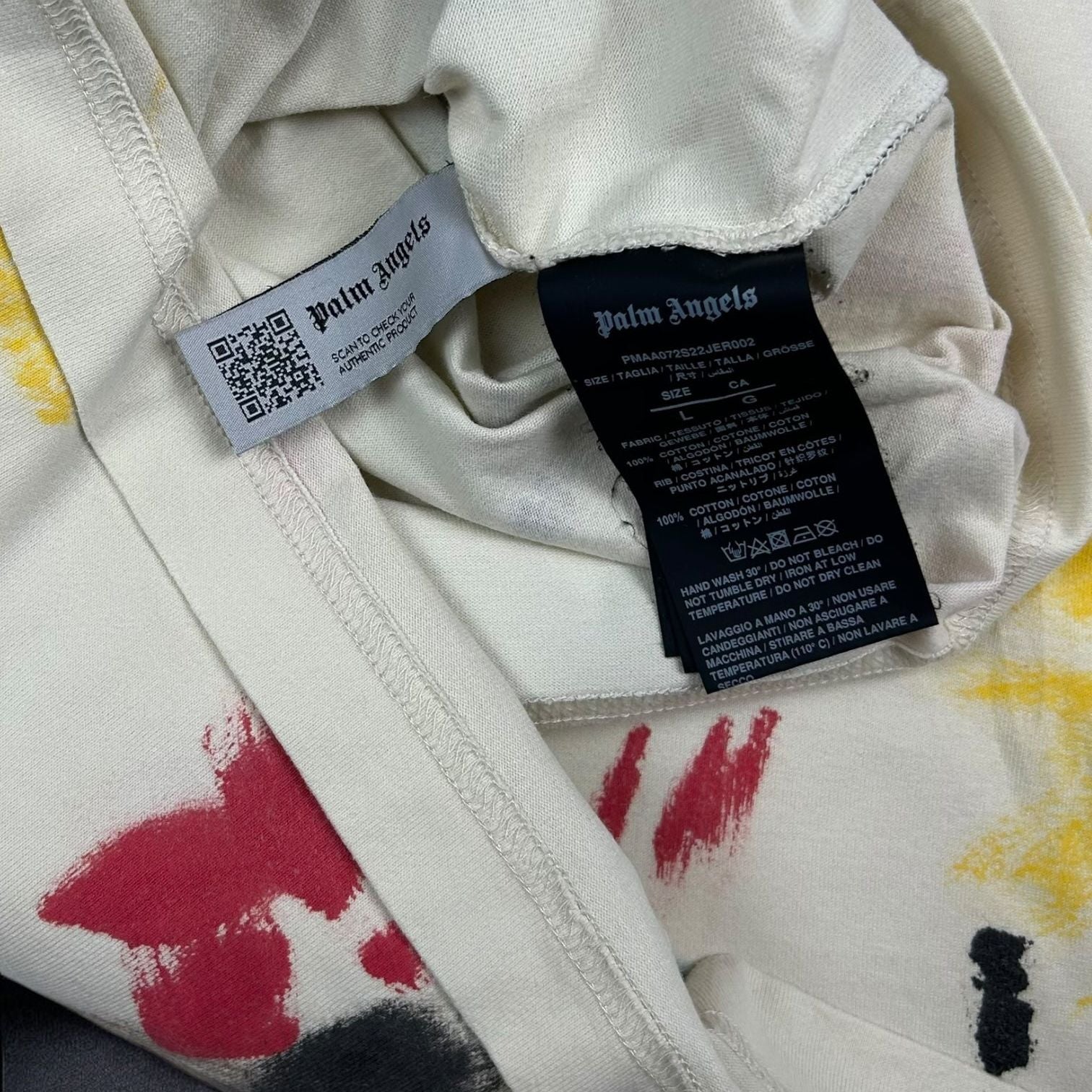 Palm Angels Painted College T-shirt