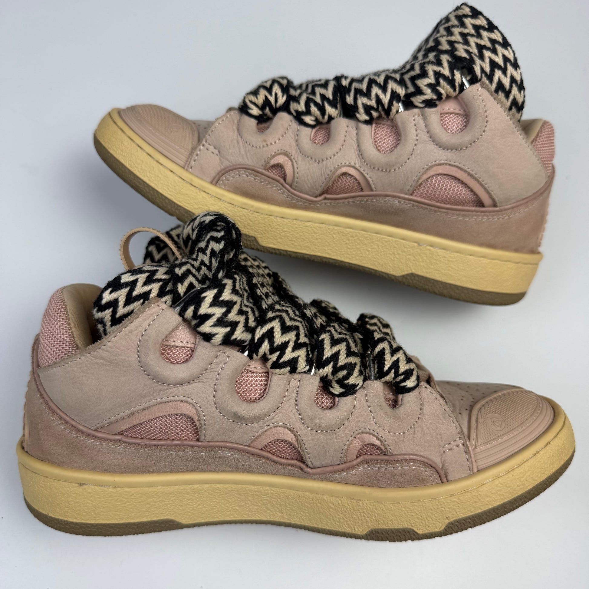 Lanvin Curb Pink Sneakers