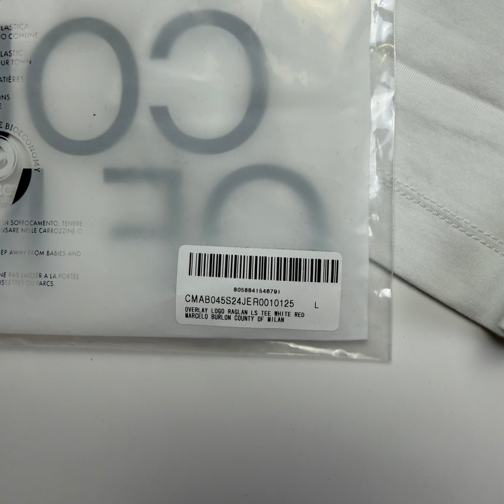 Marcelo Burlon Logo Raglan Longsleeve T-shirt