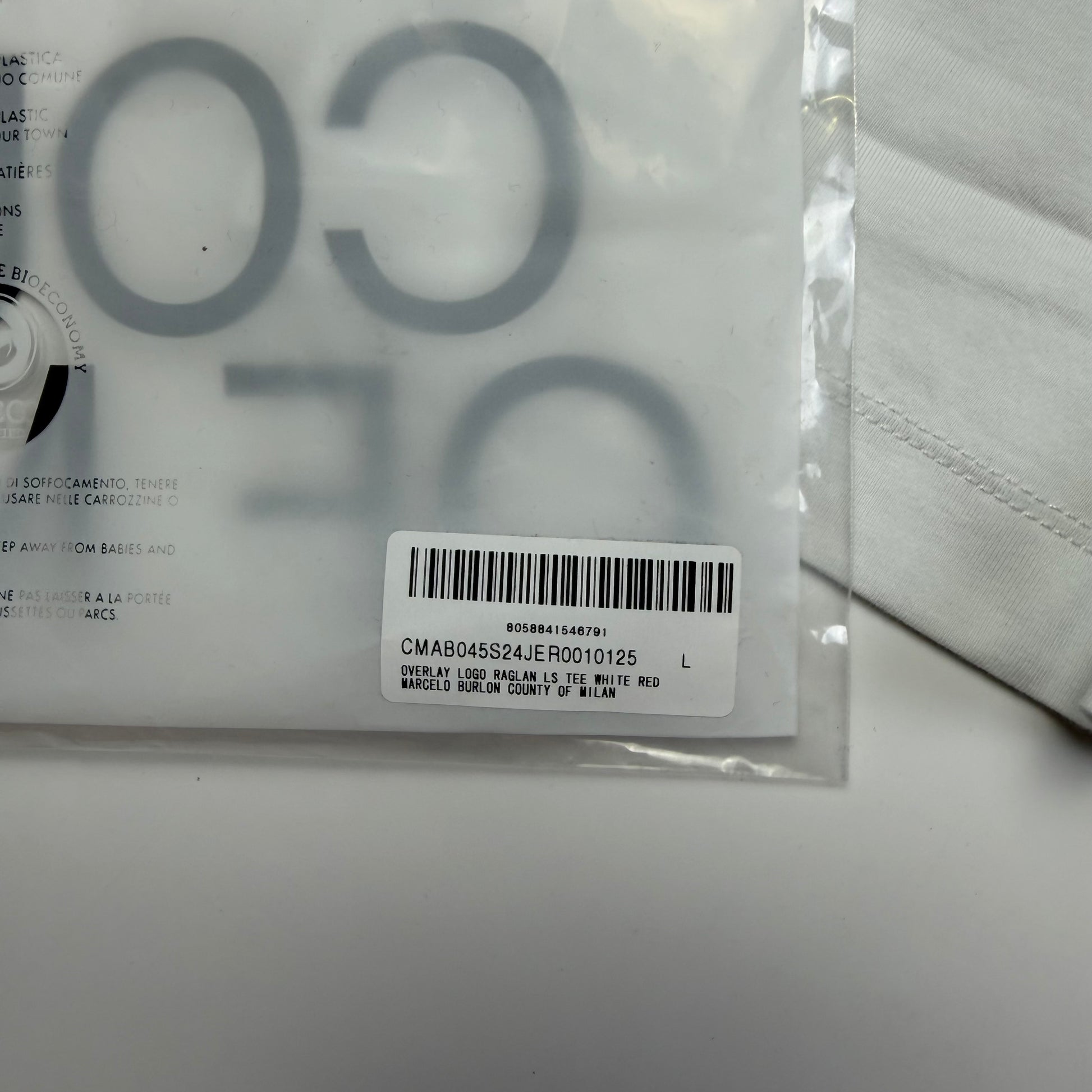 Marcelo Burlon Logo Raglan Longsleeve T-shirt