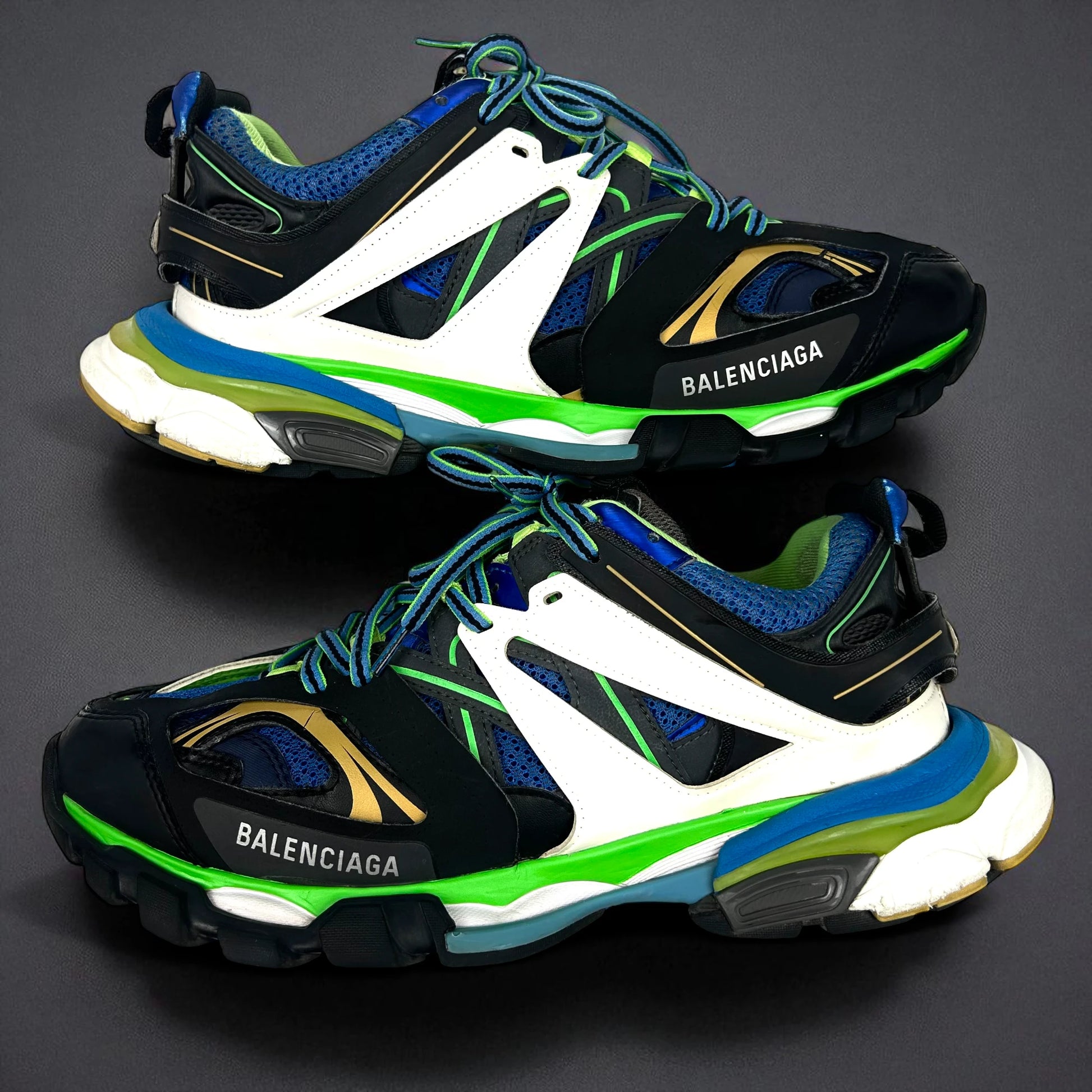 Balenciaga Track Blue Green