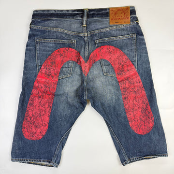 Evisu Daicock Japanese Denim Shorts