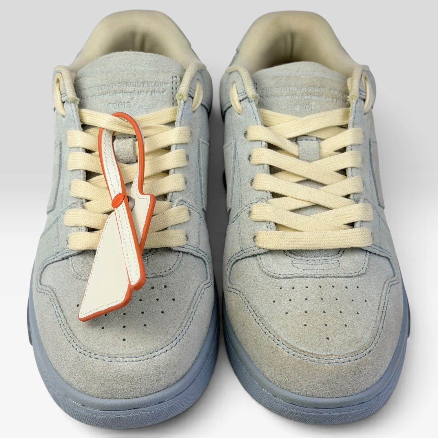 Off-White Out Of Office Light Blue Suede | Sneakers Off-White