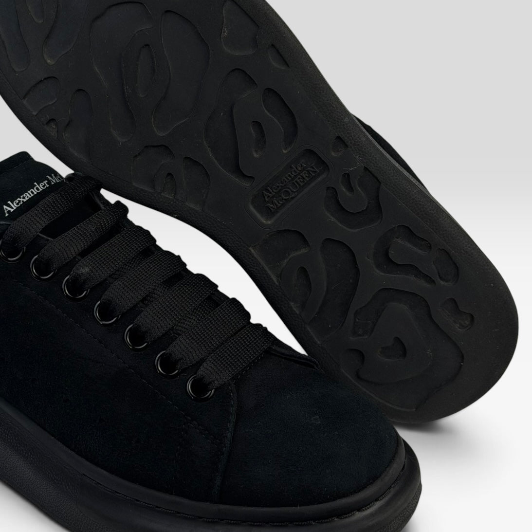 Alexander McQueen Oversized Sneaker Black Suede