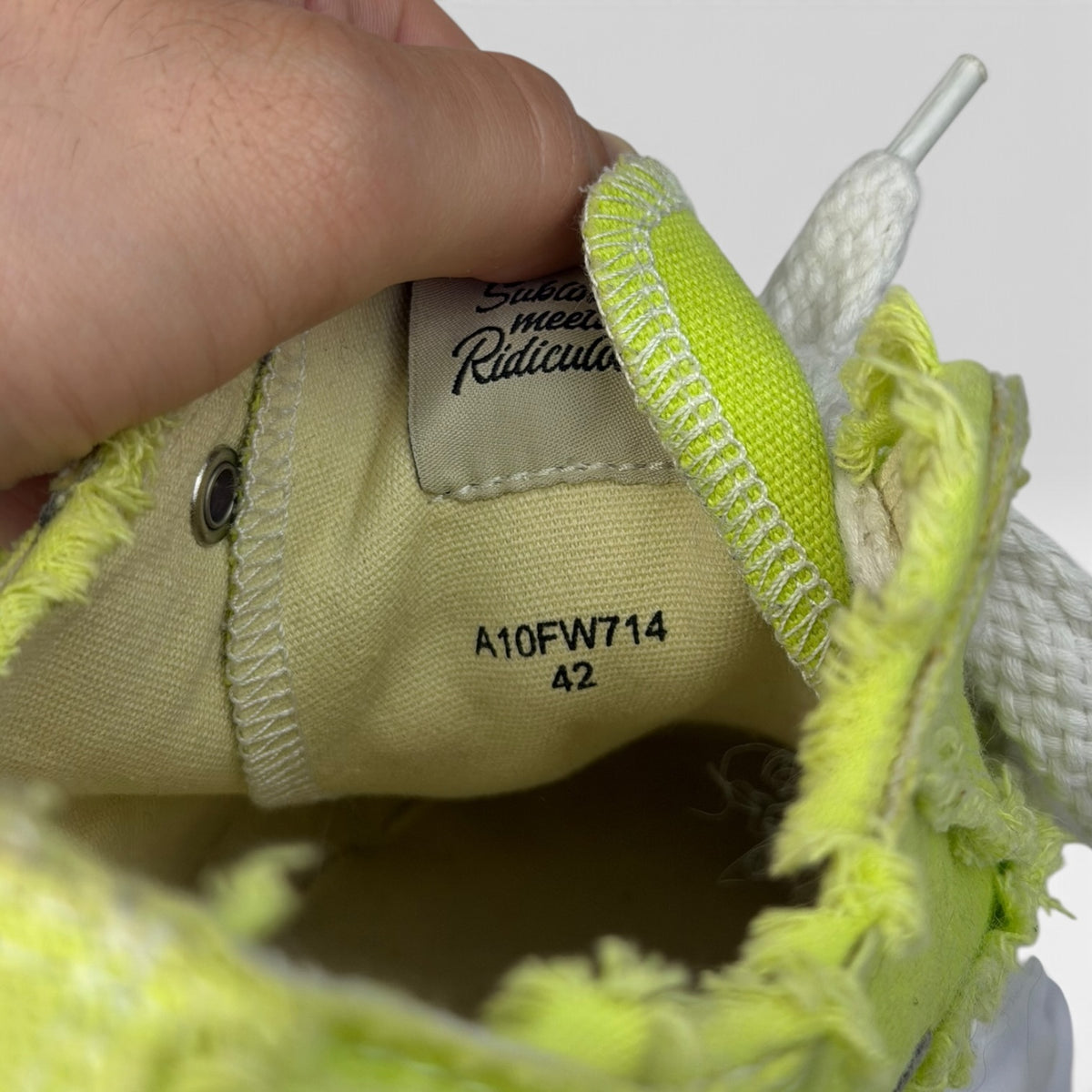 Maison Mihara Yasuhiro Hank Canvas Low Green
