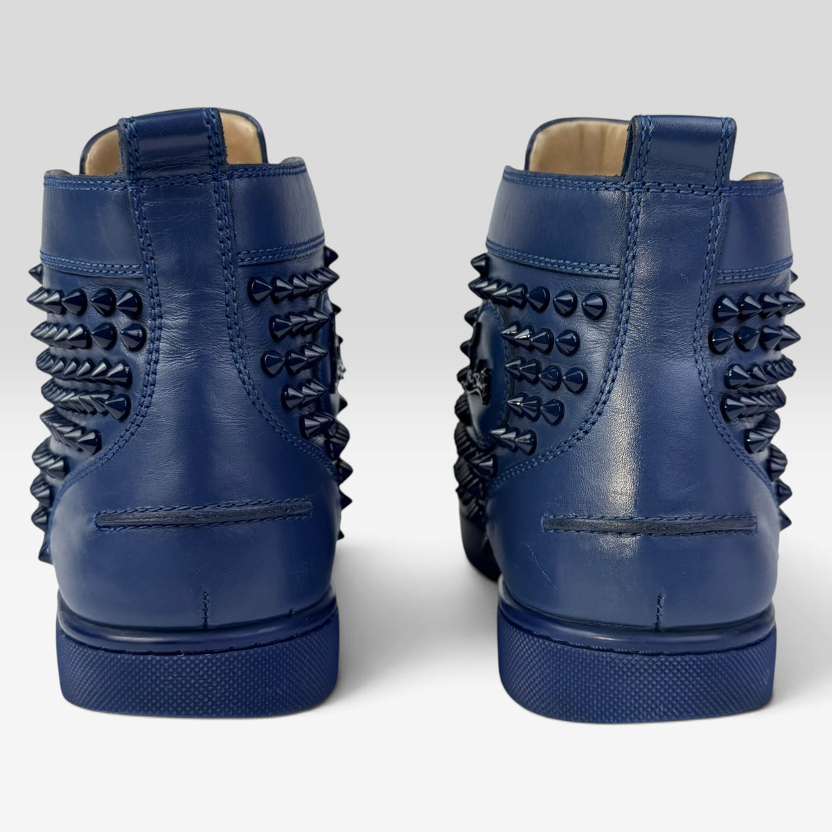 Christian Louboutin Louis Spikes High-Top Blue