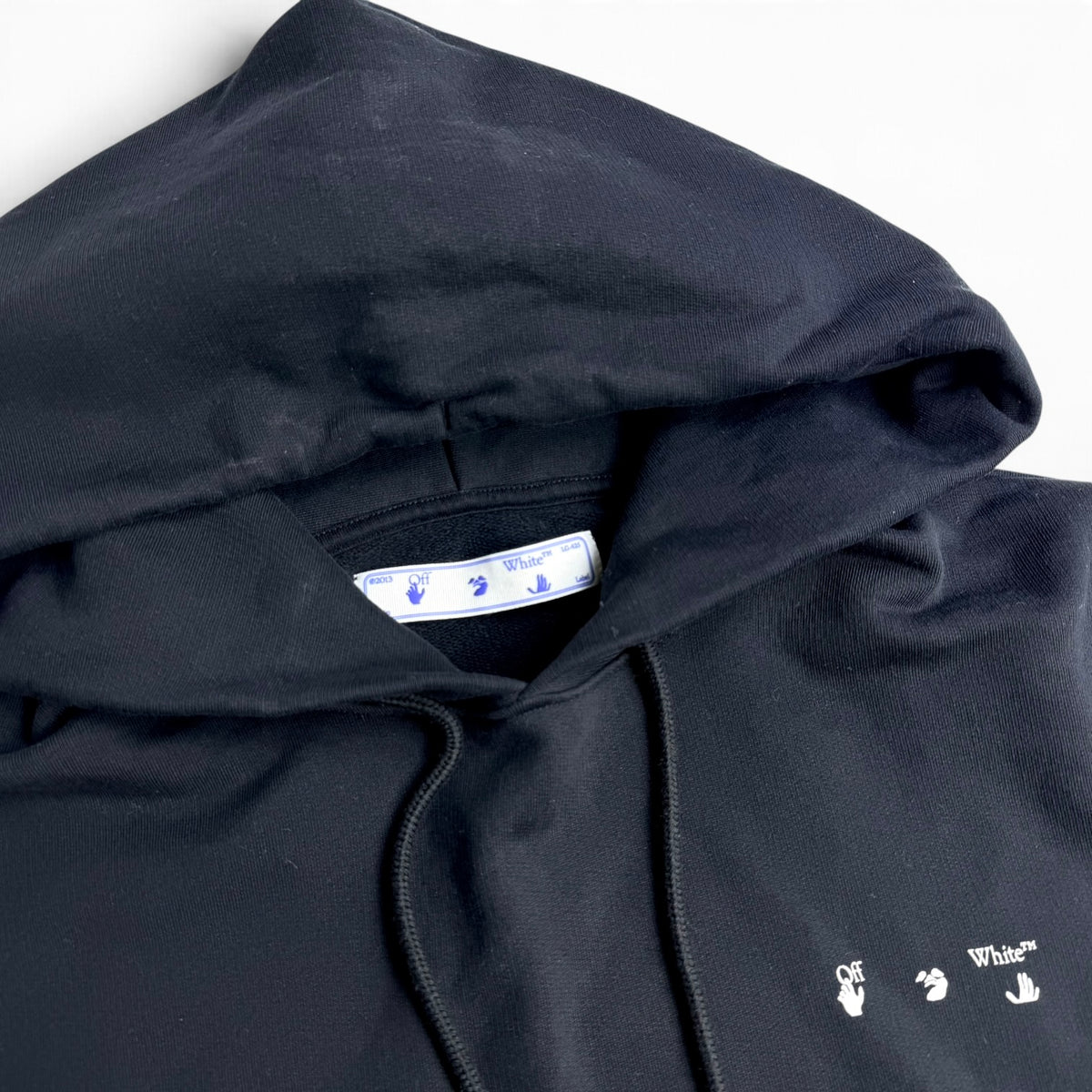Off-White Marker Hoodie Black/Purple