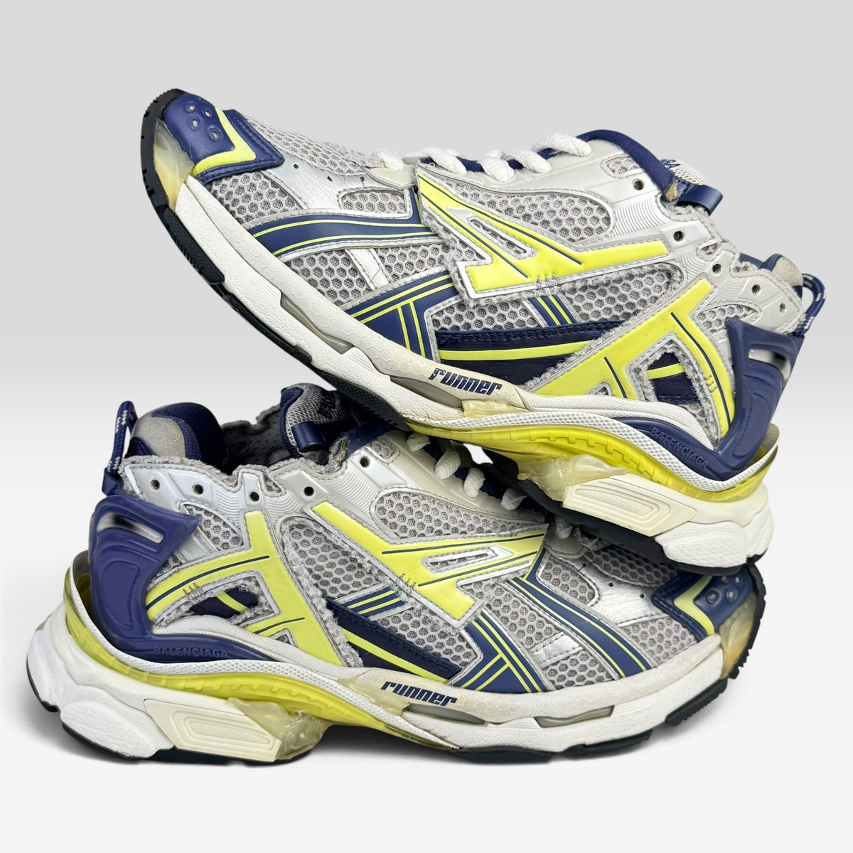 Balenciaga Runner White/Blue/Yellow/Grey