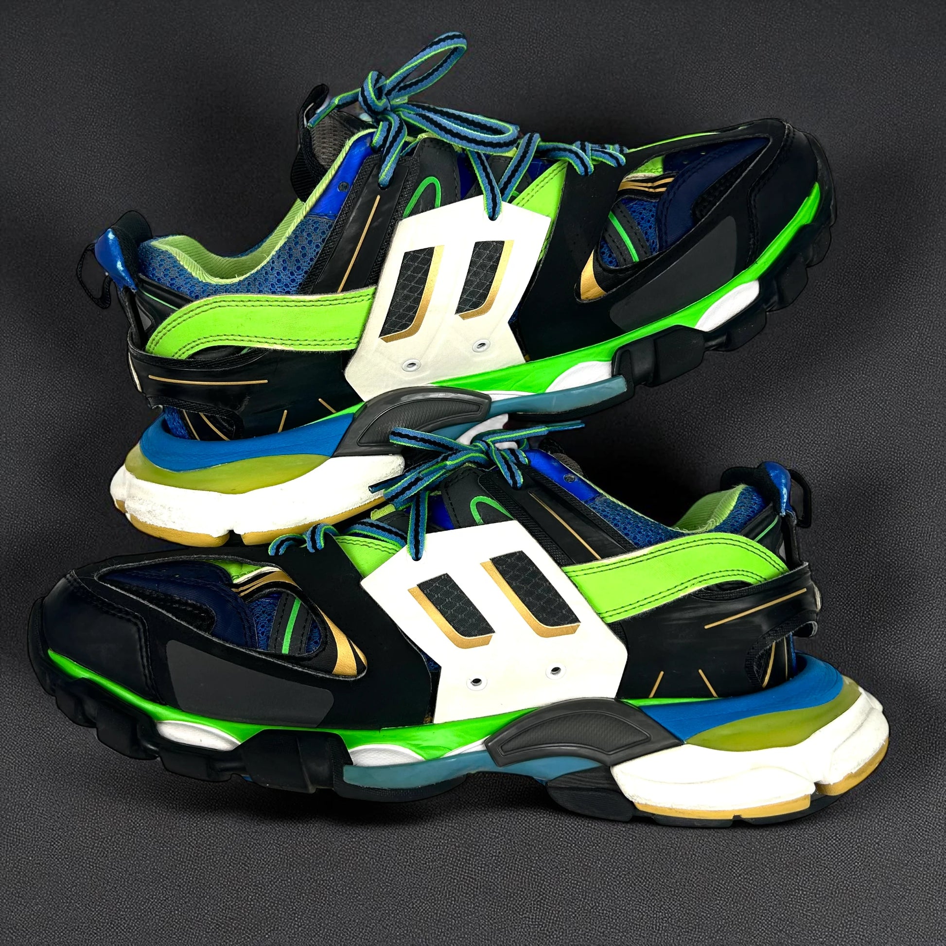 Balenciaga Track Blue Green