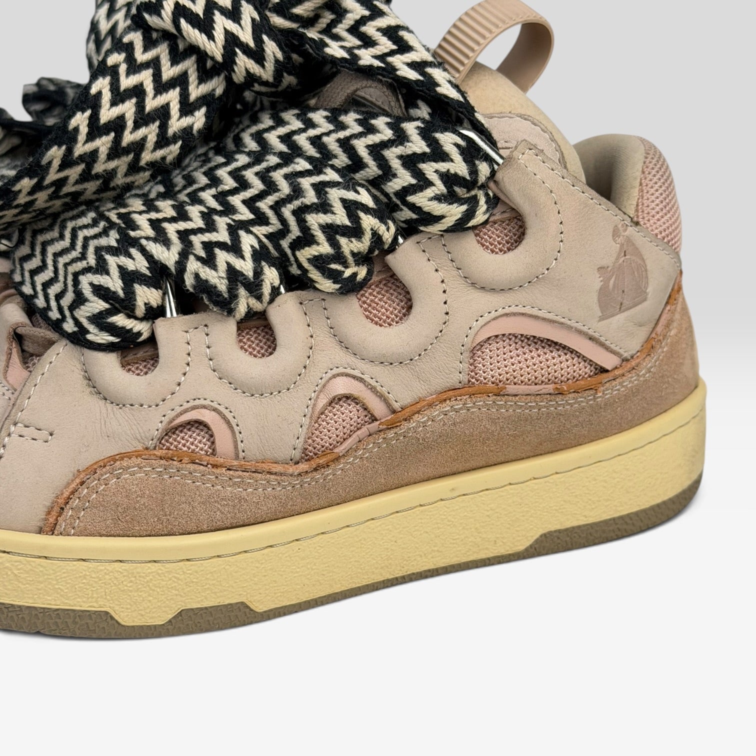 Lanvin Curb Pink Sneakers