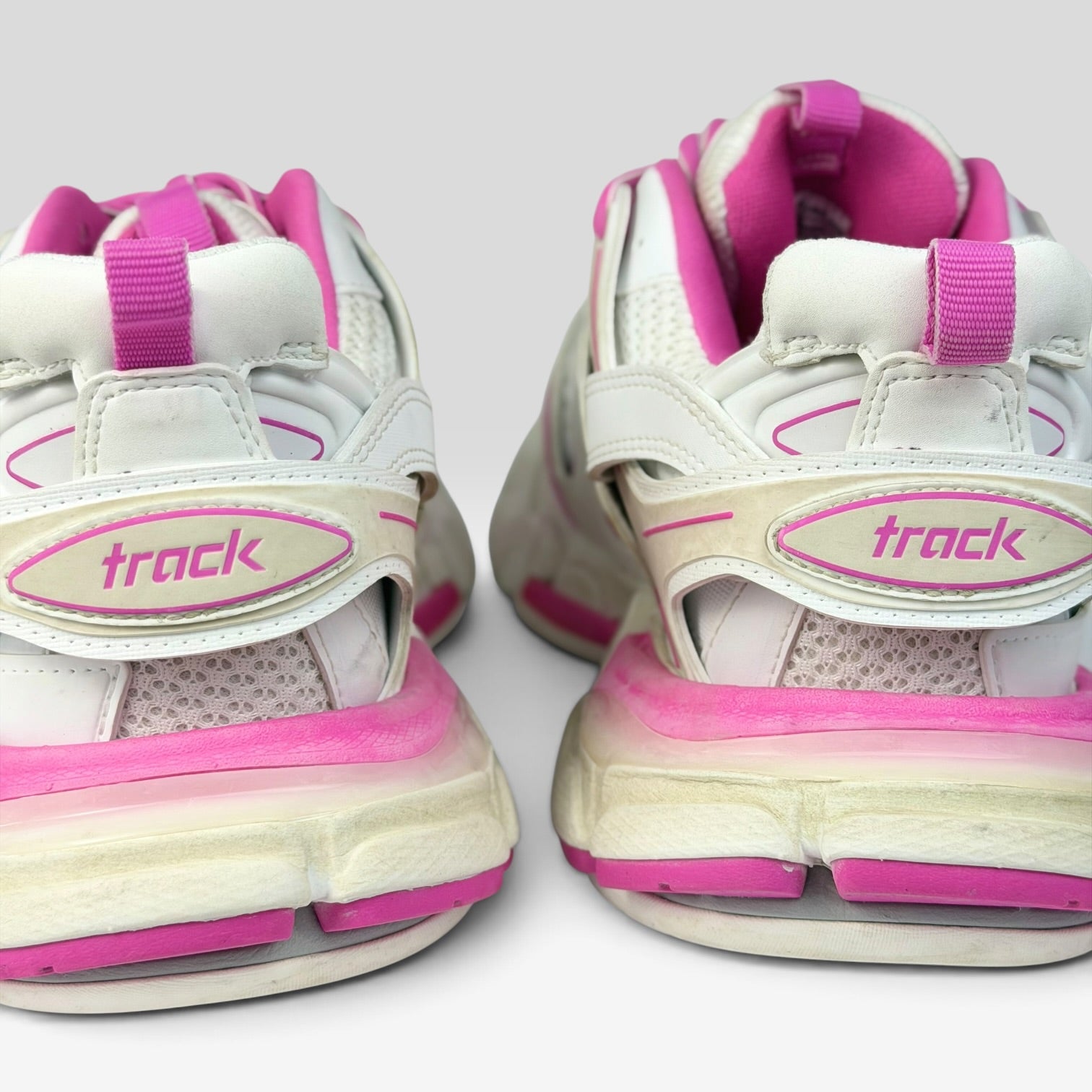 Balenciaga Track White/Pink Distressed
