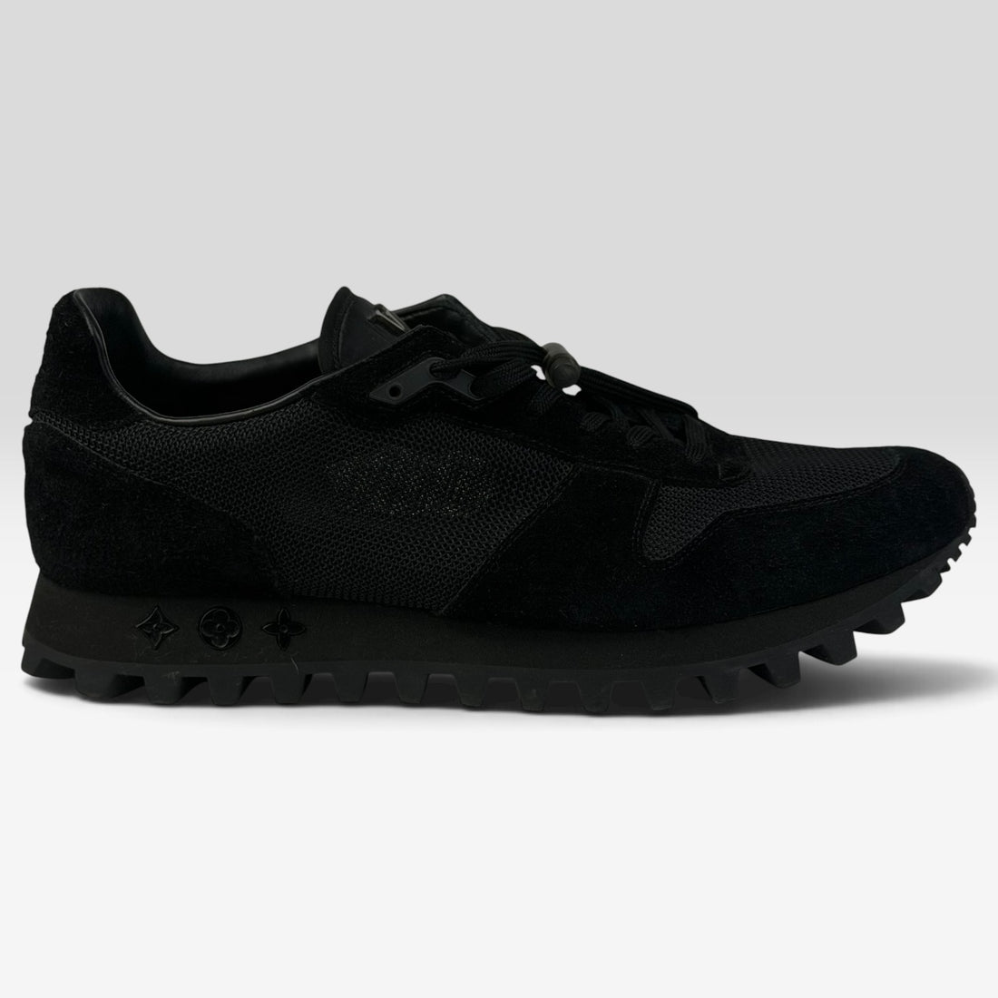 Louis Vuitton Runner Mesh & Suede, negru, vedere din față