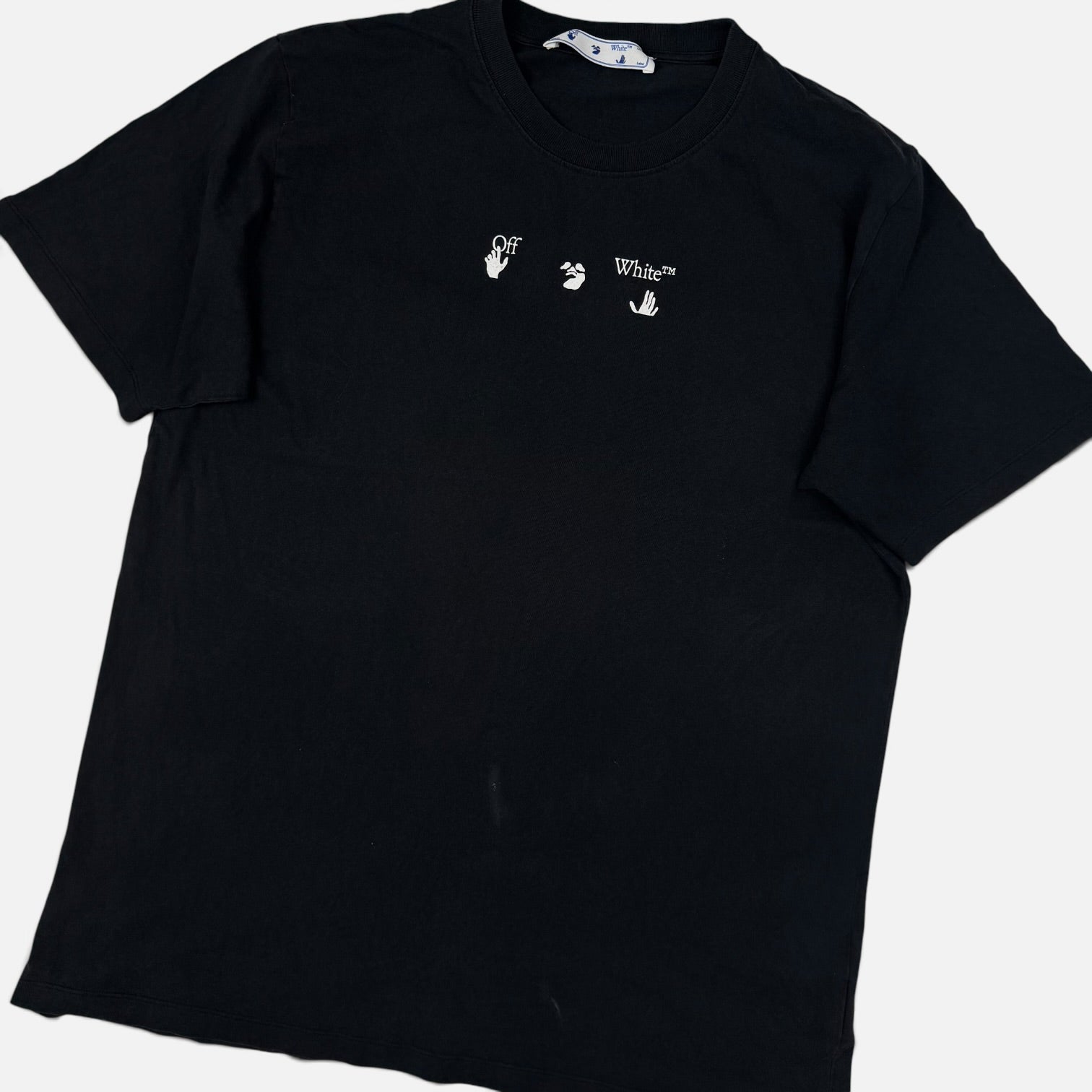 Off-White Blue Marker T-Shirt Black