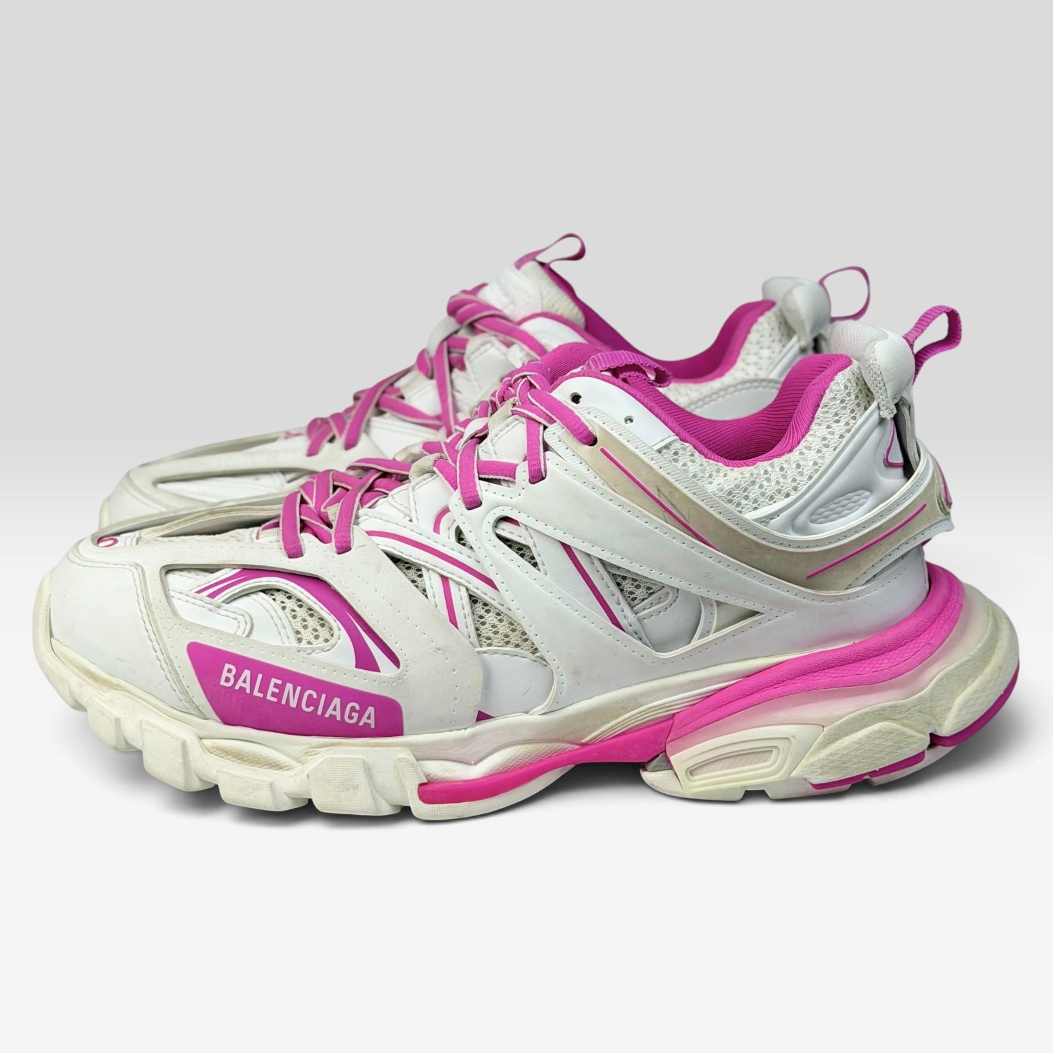 Balenciaga Track White/Pink Distressed