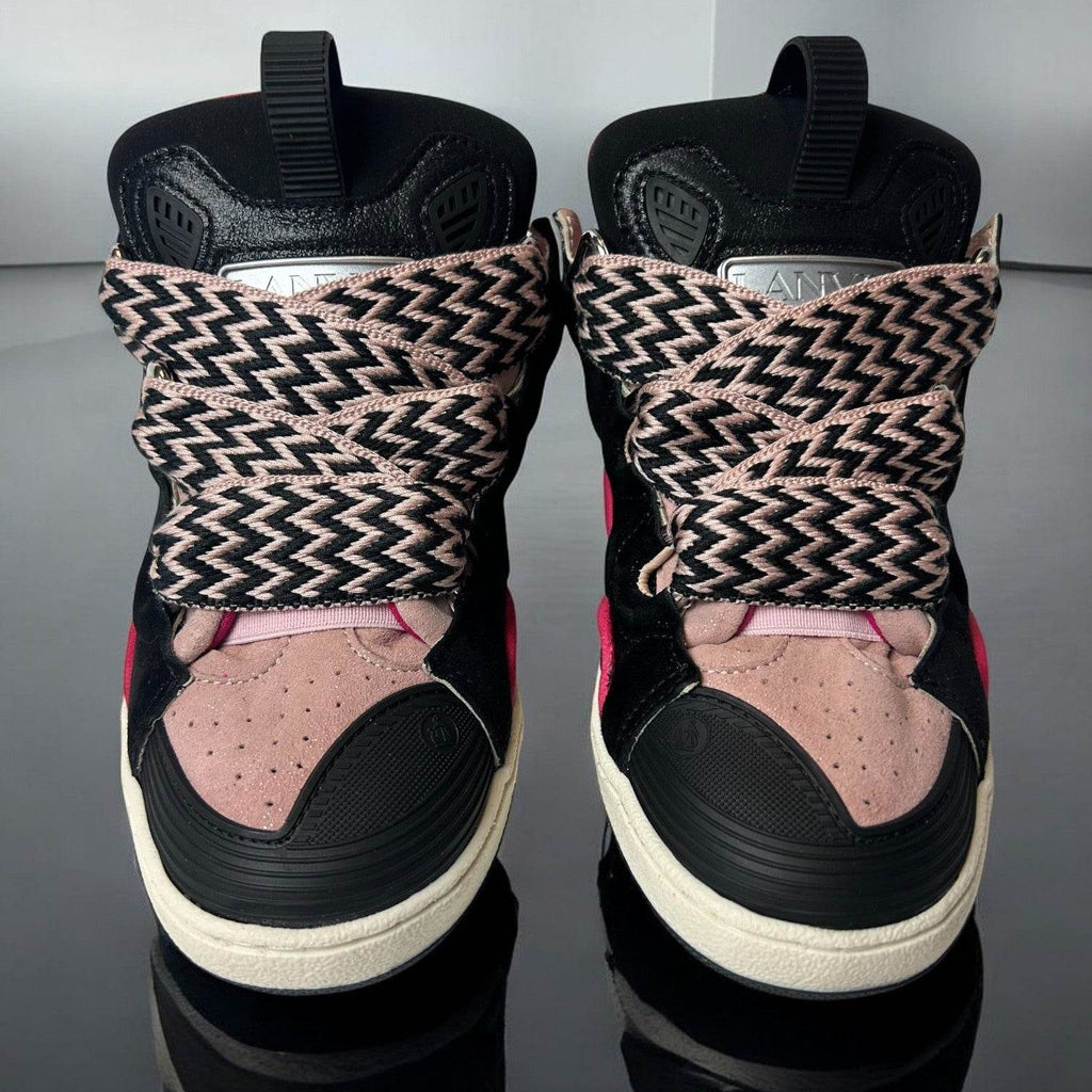 Lanvin Enfant Zigzag-Print Curb Sneakers - V STEALS