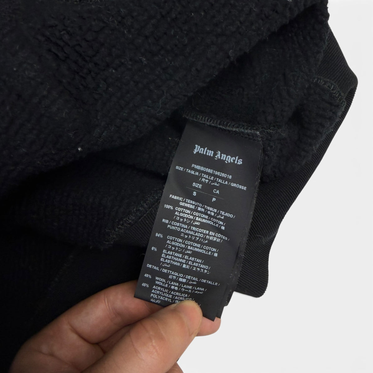 Palm Angels Bear Hoodie Black