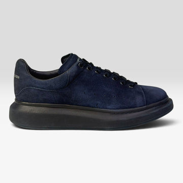 Alexander McQueen Oversized Sneaker Ink Blue Suede