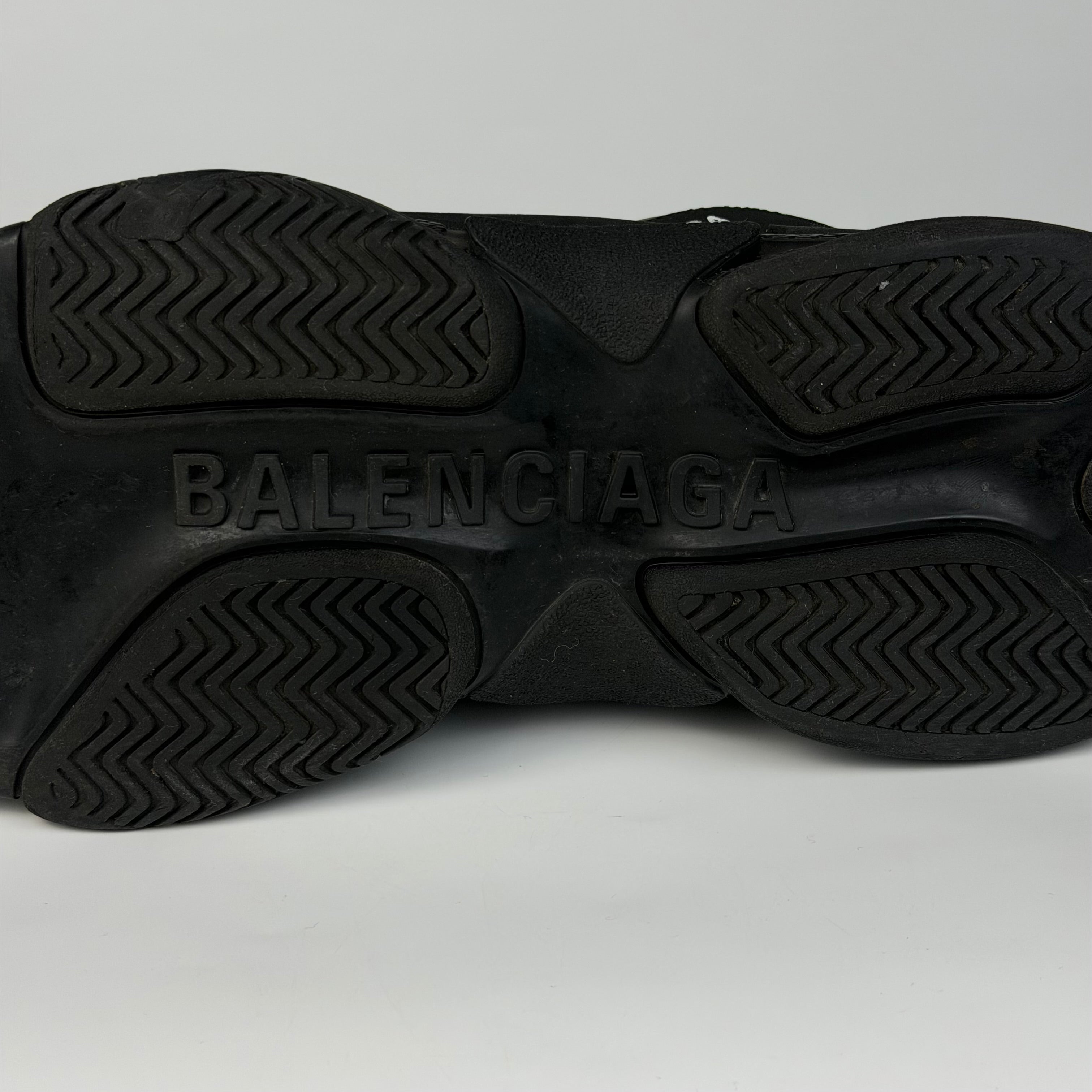 Balenciaga Triple S Black Logotype