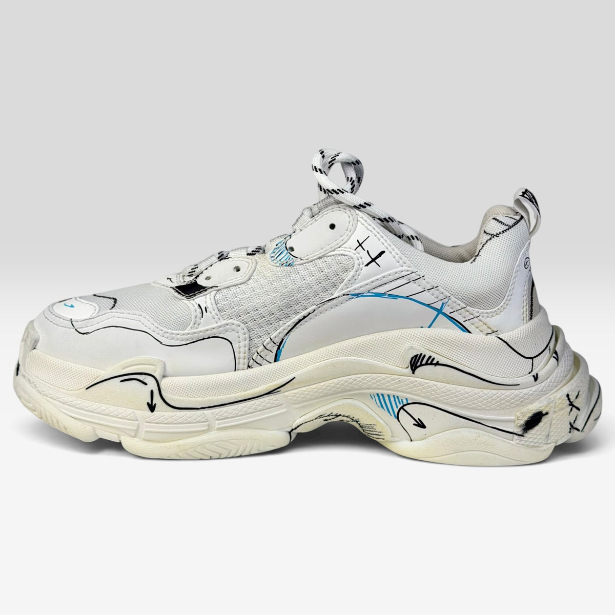 Balenciaga Triple S White Sketch | Sneakers Balenciaga